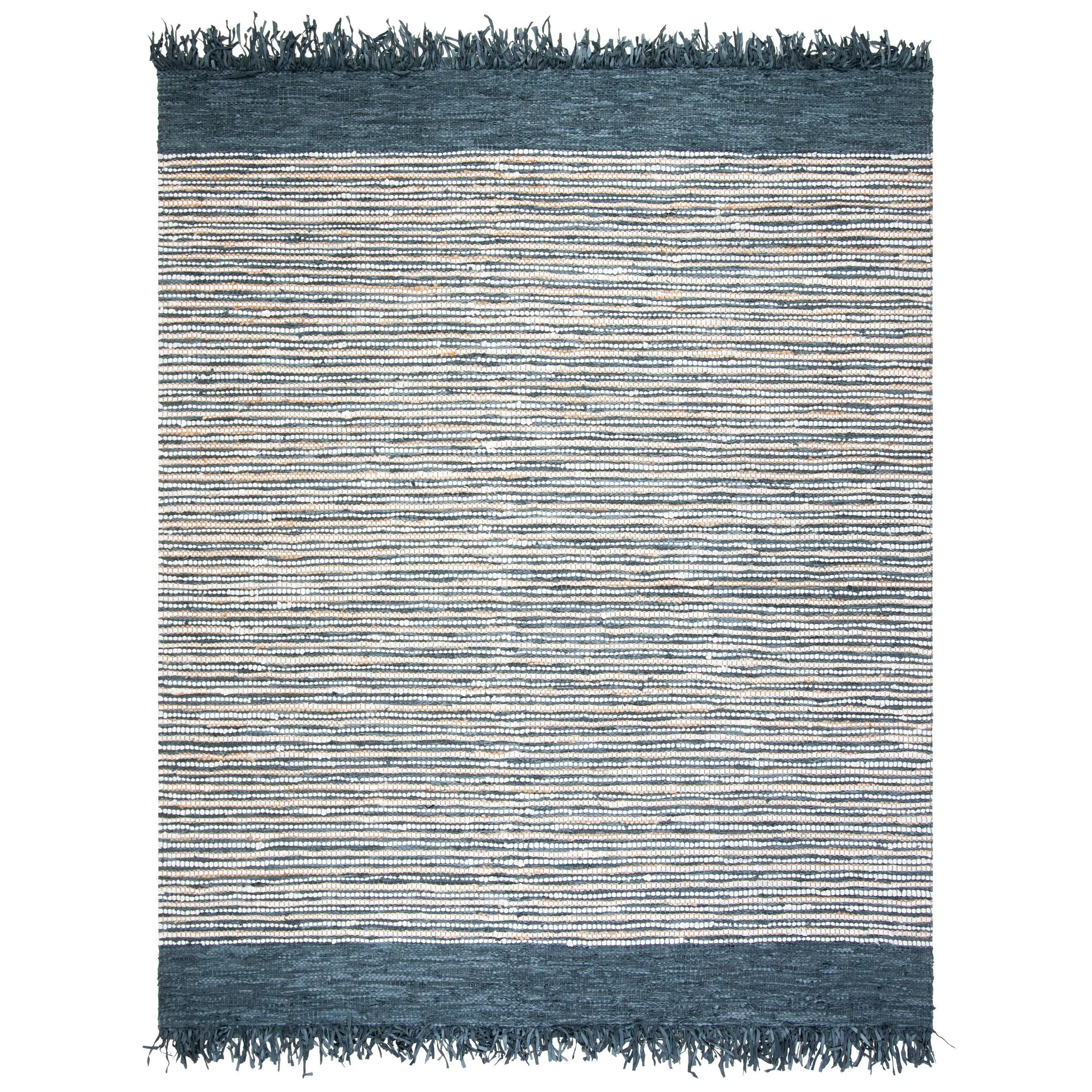 SAFAVIEH Handmade Vintage Boho Leather Lia Modern Stripe Leather