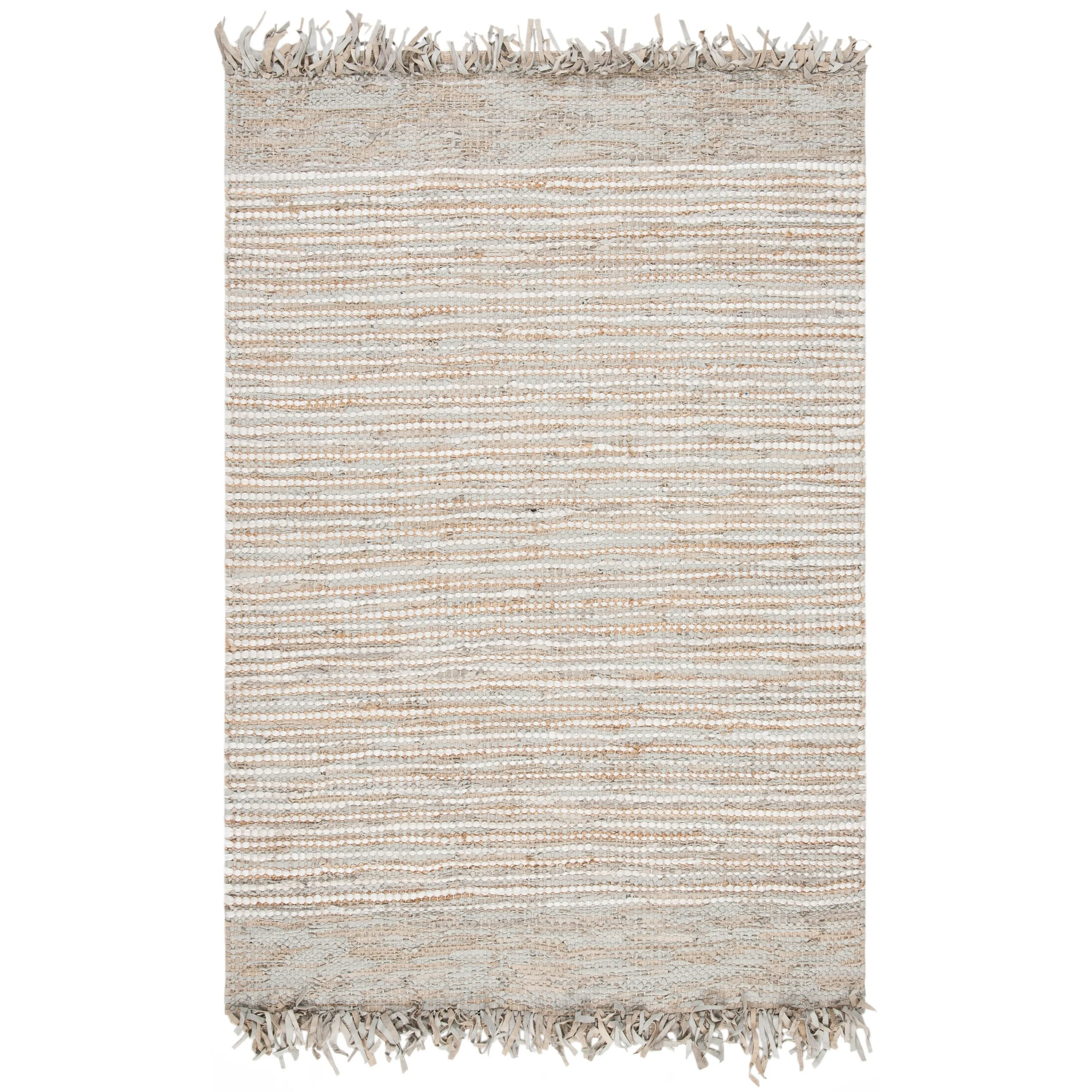 SAFAVIEH Handmade Vintage Boho Leather Lia Modern Stripe Leather
