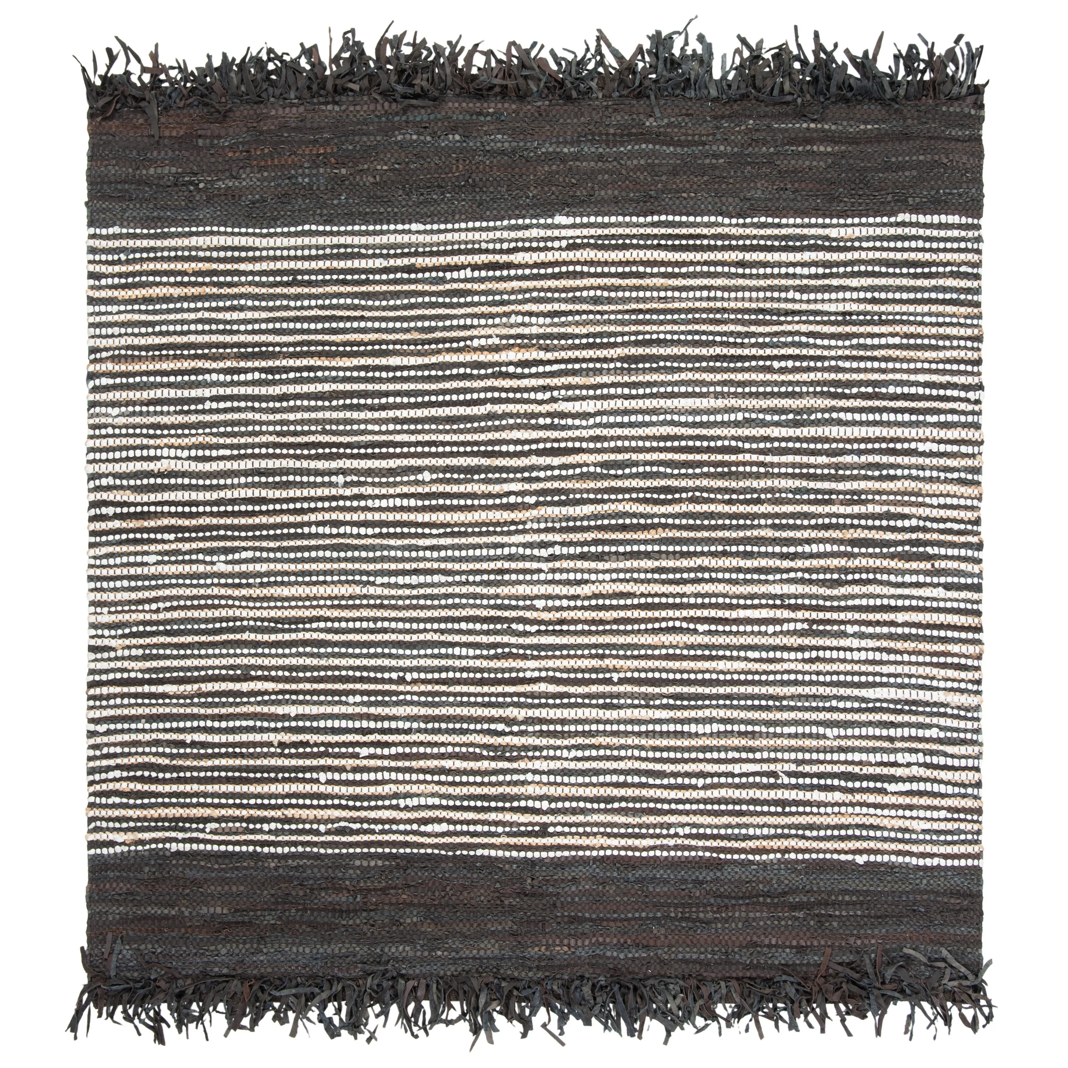 SAFAVIEH Handmade Vintage Boho Leather Lia Modern Stripe Leather