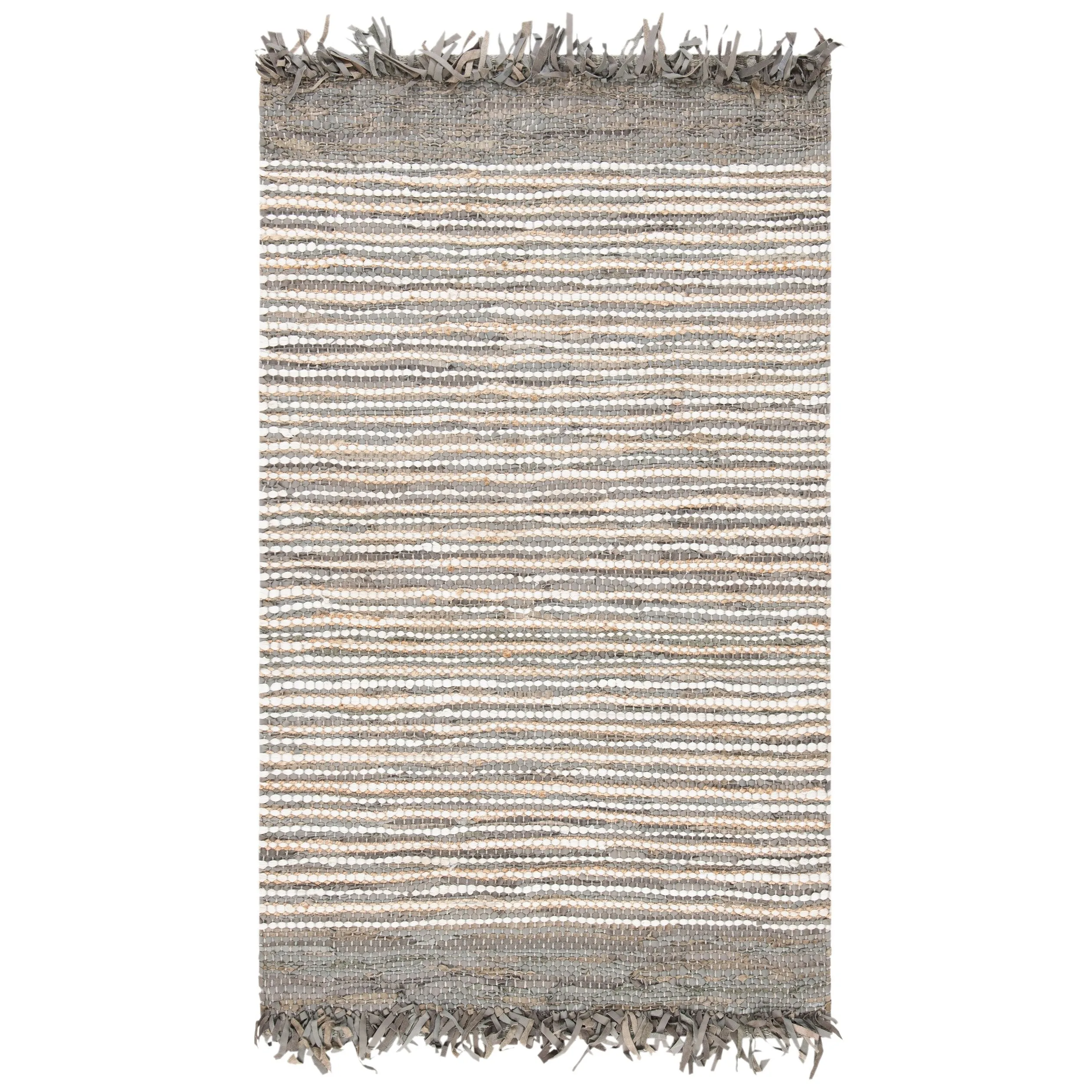 SAFAVIEH Handmade Vintage Boho Leather Lia Modern Stripe Leather