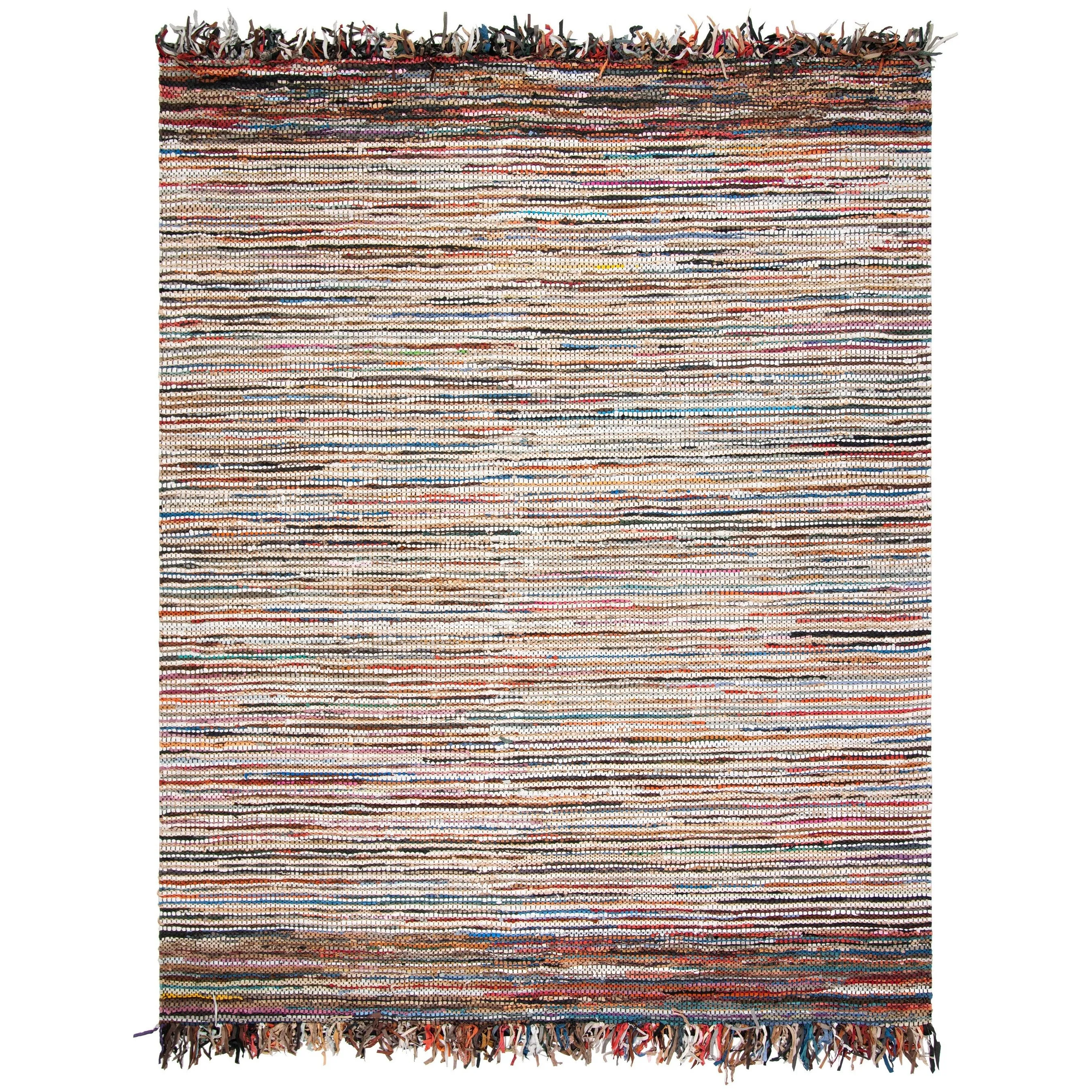 SAFAVIEH Handmade Vintage Boho Leather Lia Modern Stripe Leather