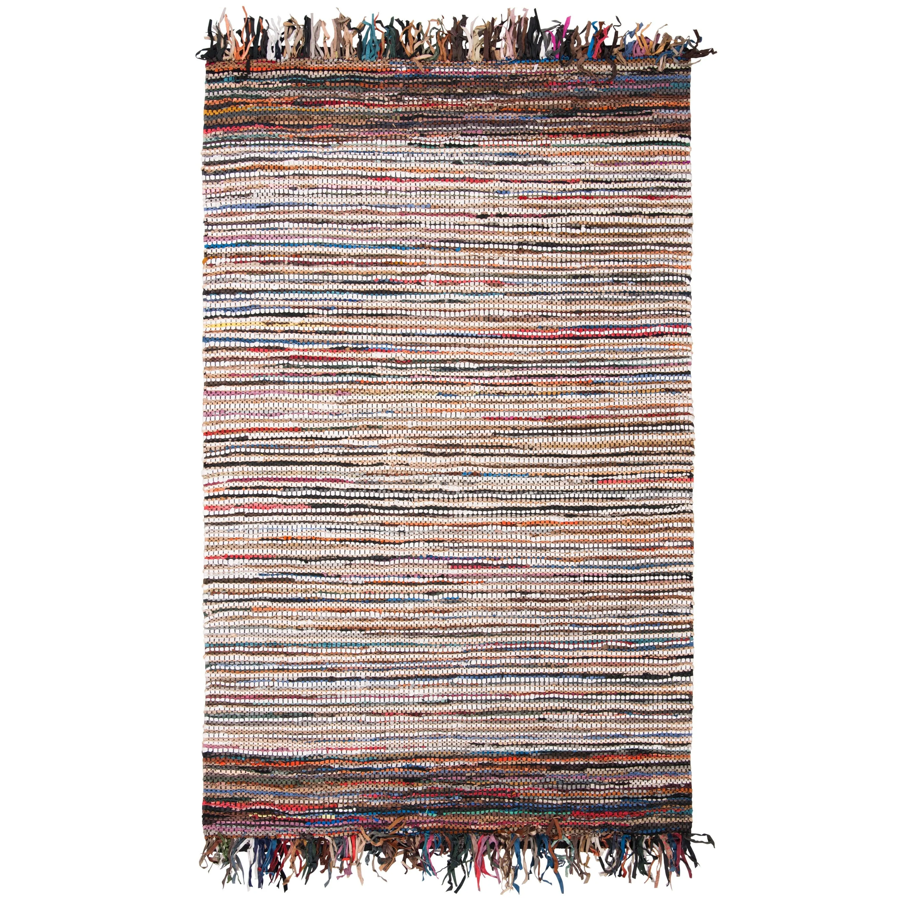 SAFAVIEH Handmade Vintage Boho Leather Lia Modern Stripe Leather