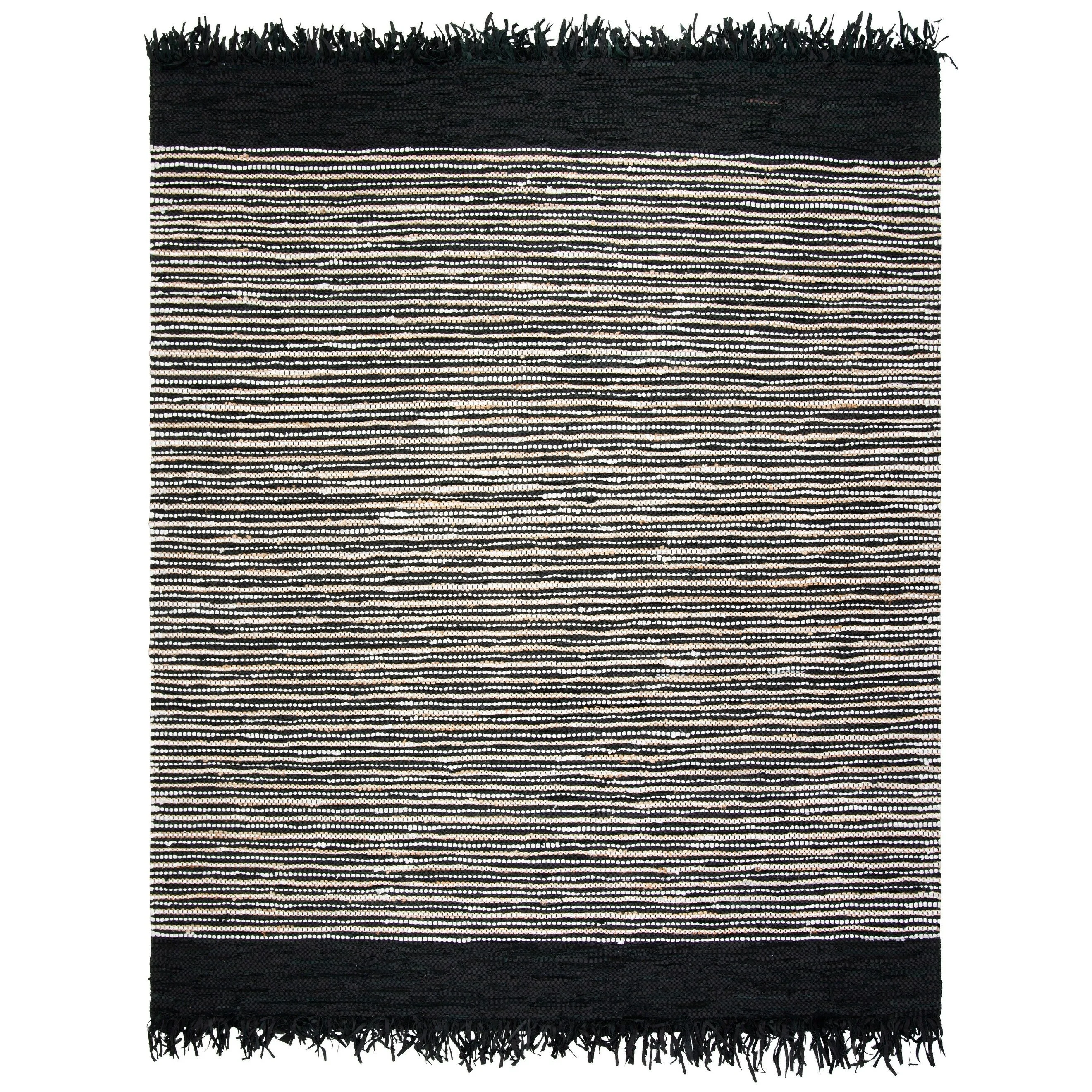 SAFAVIEH Handmade Vintage Boho Leather Lia Modern Stripe Leather