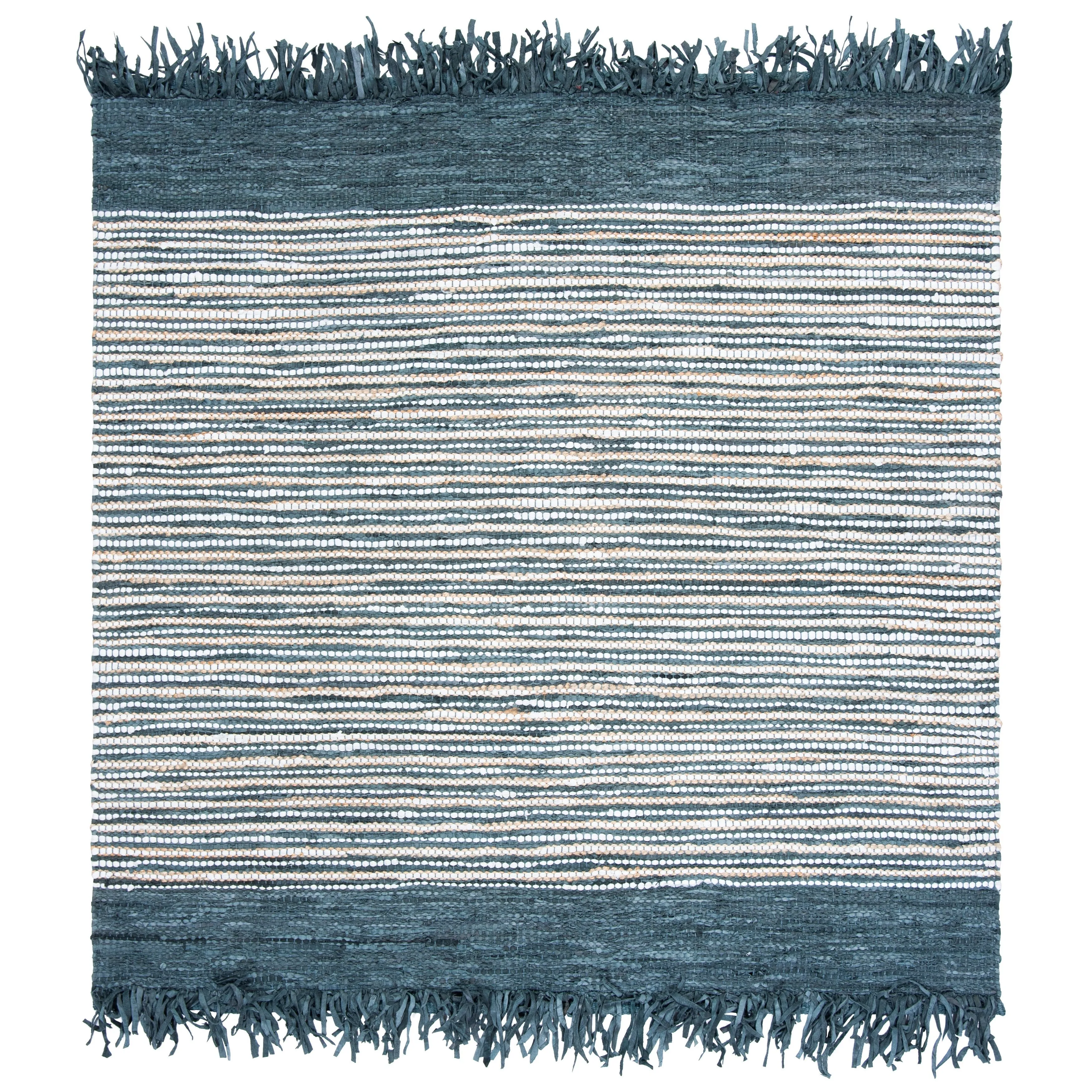 SAFAVIEH Handmade Vintage Boho Leather Lia Modern Stripe Leather