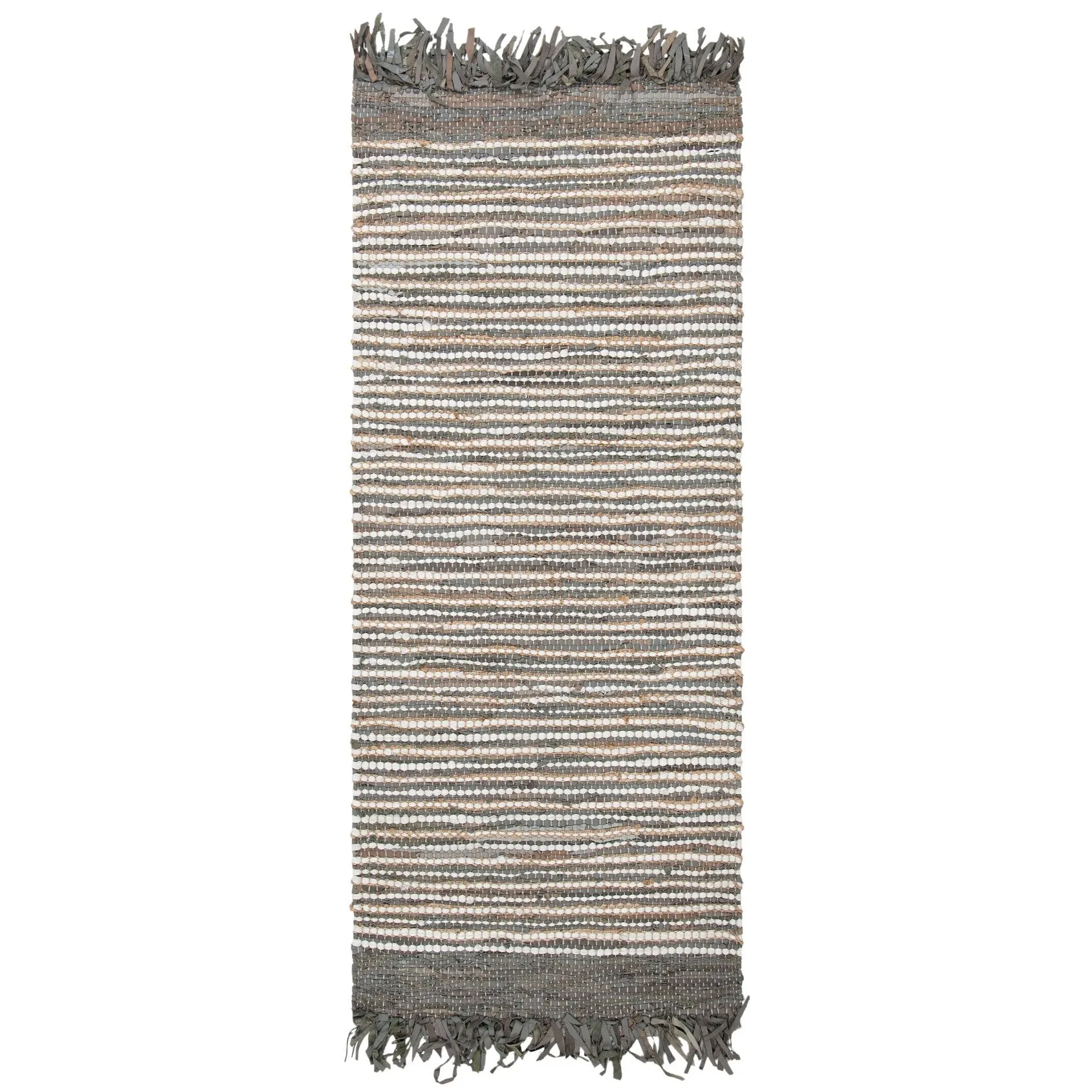 SAFAVIEH Handmade Vintage Boho Leather Lia Modern Stripe Leather
