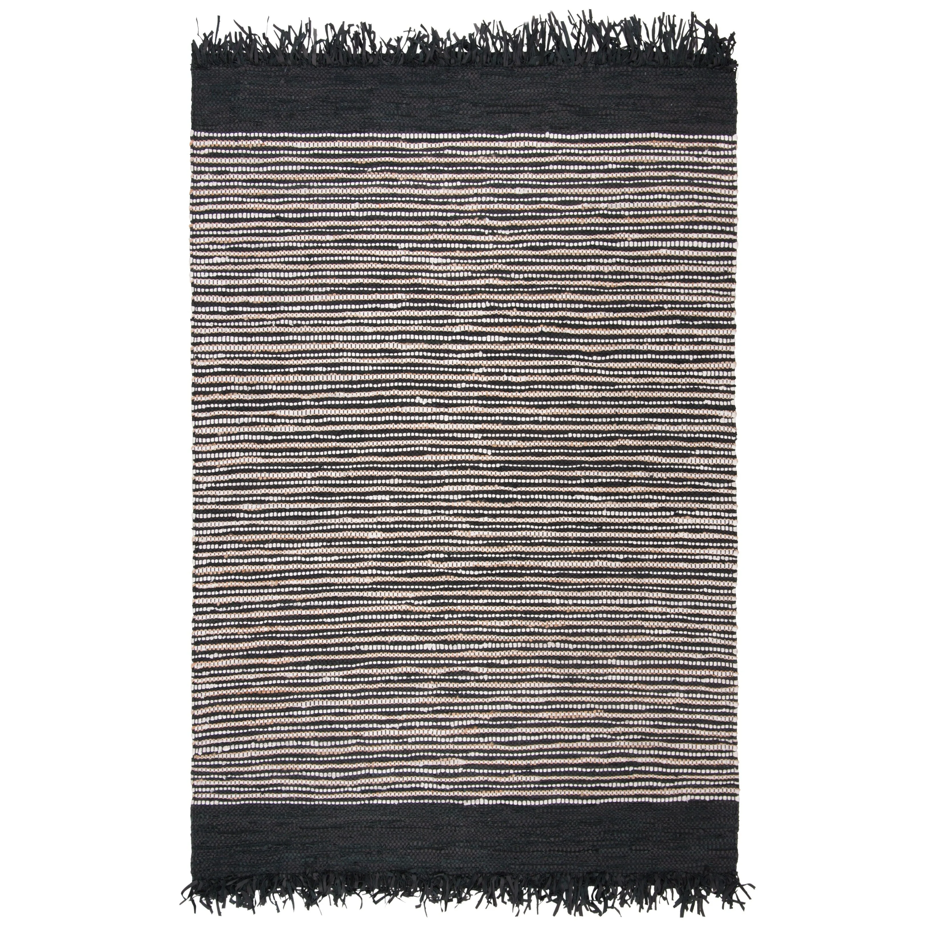 SAFAVIEH Handmade Vintage Boho Leather Lia Modern Stripe Leather