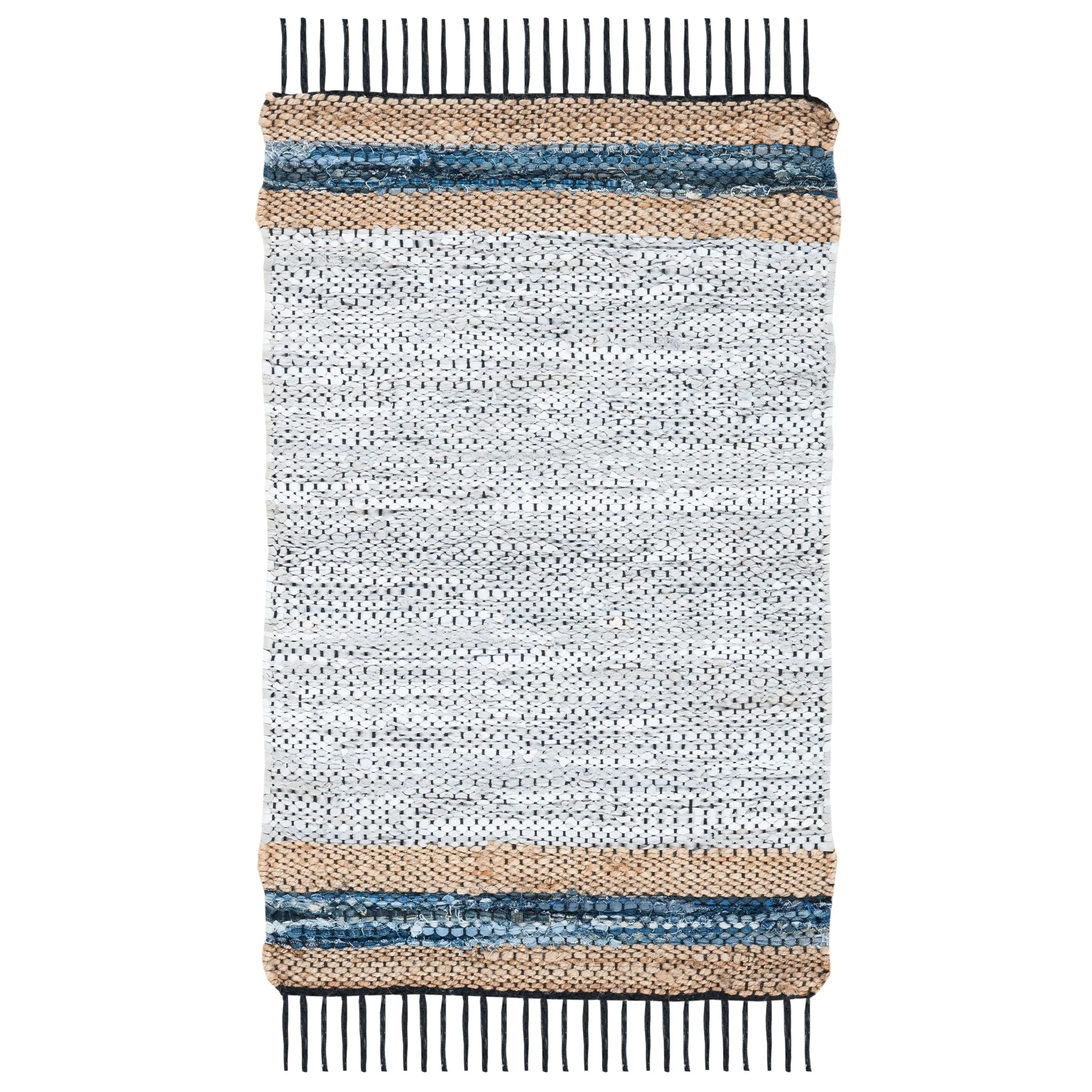 SAFAVIEH Handmade Vintage Leather Alissa Modern Fringe Rug