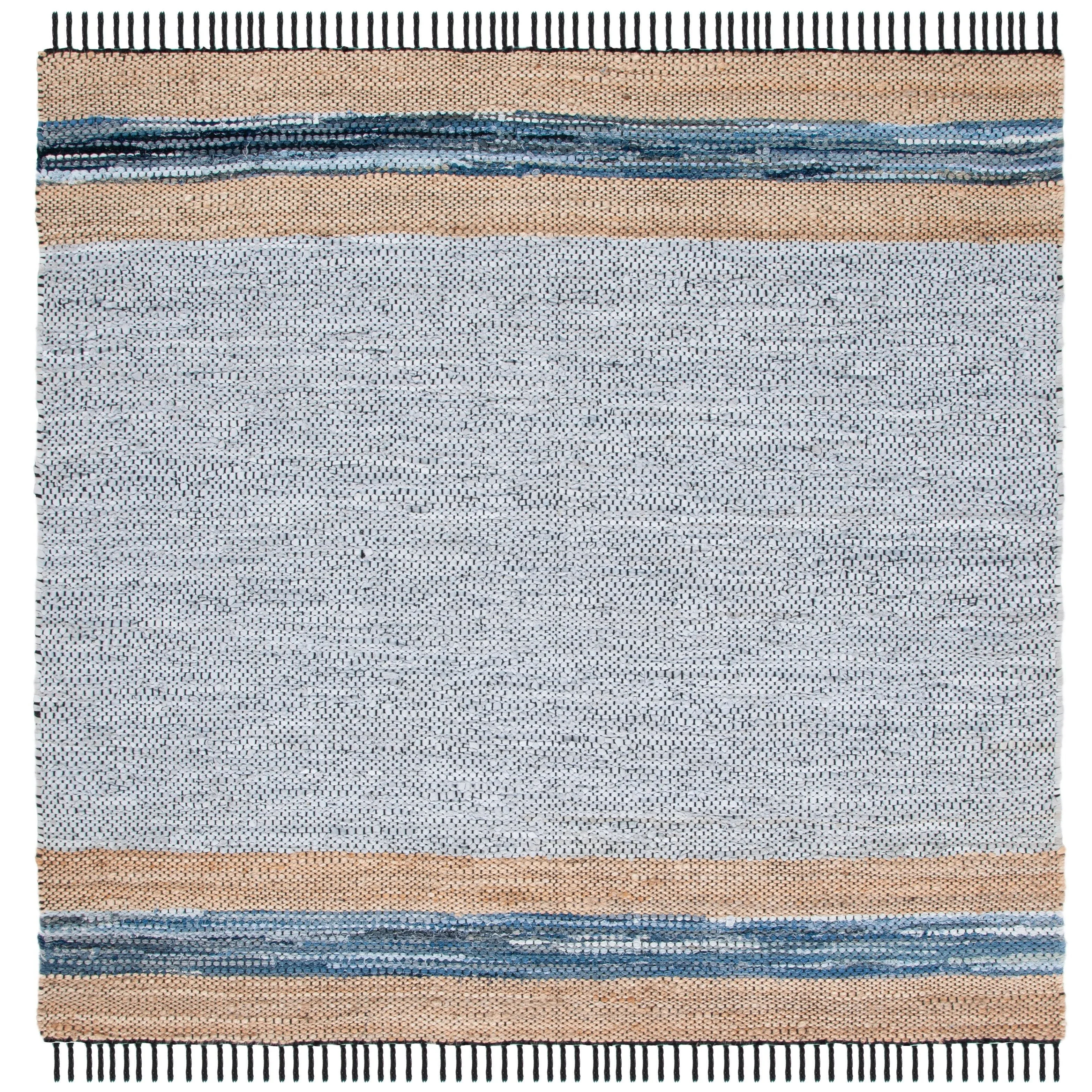 SAFAVIEH Handmade Vintage Leather Alissa Modern Fringe Rug