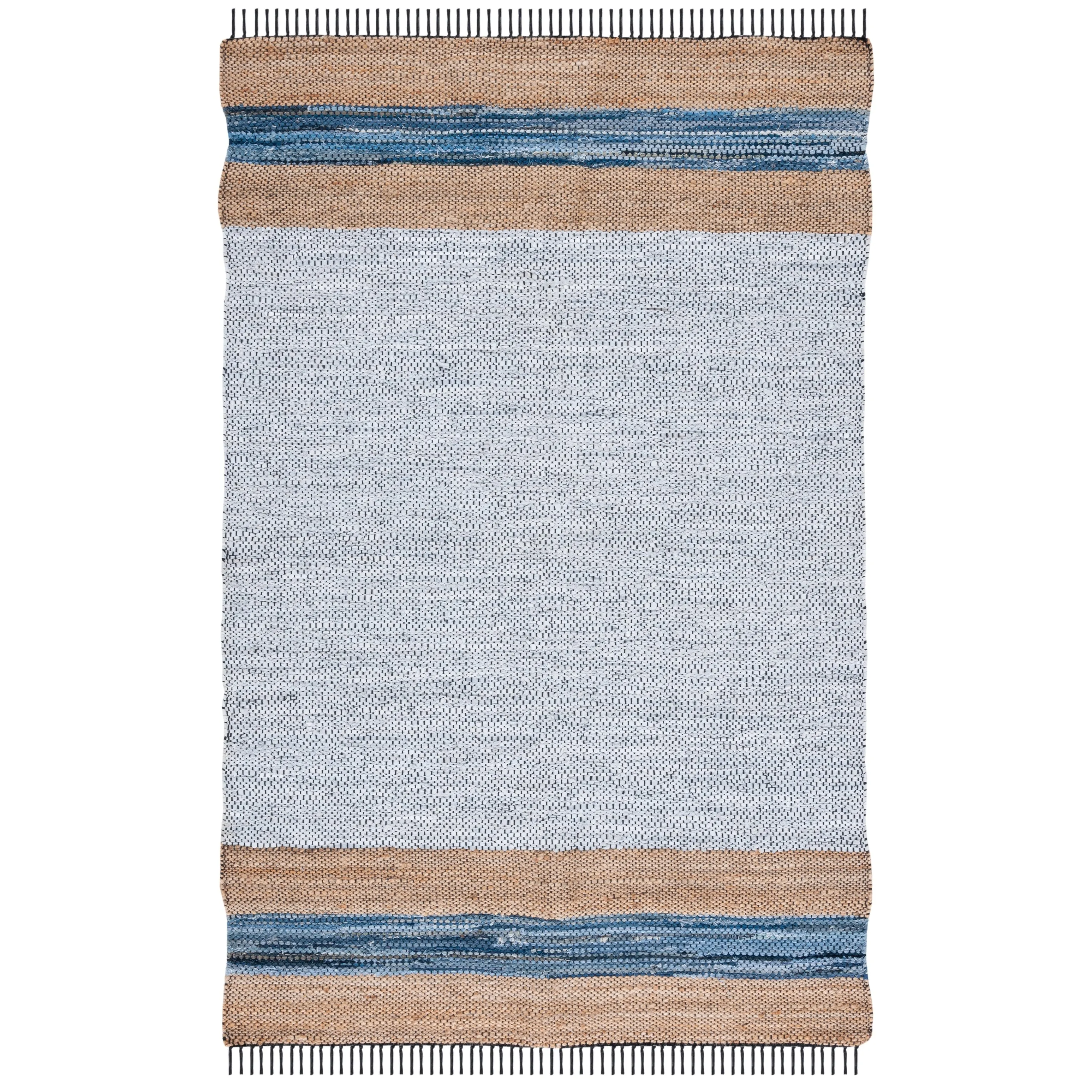 SAFAVIEH Handmade Vintage Leather Alissa Modern Fringe Rug