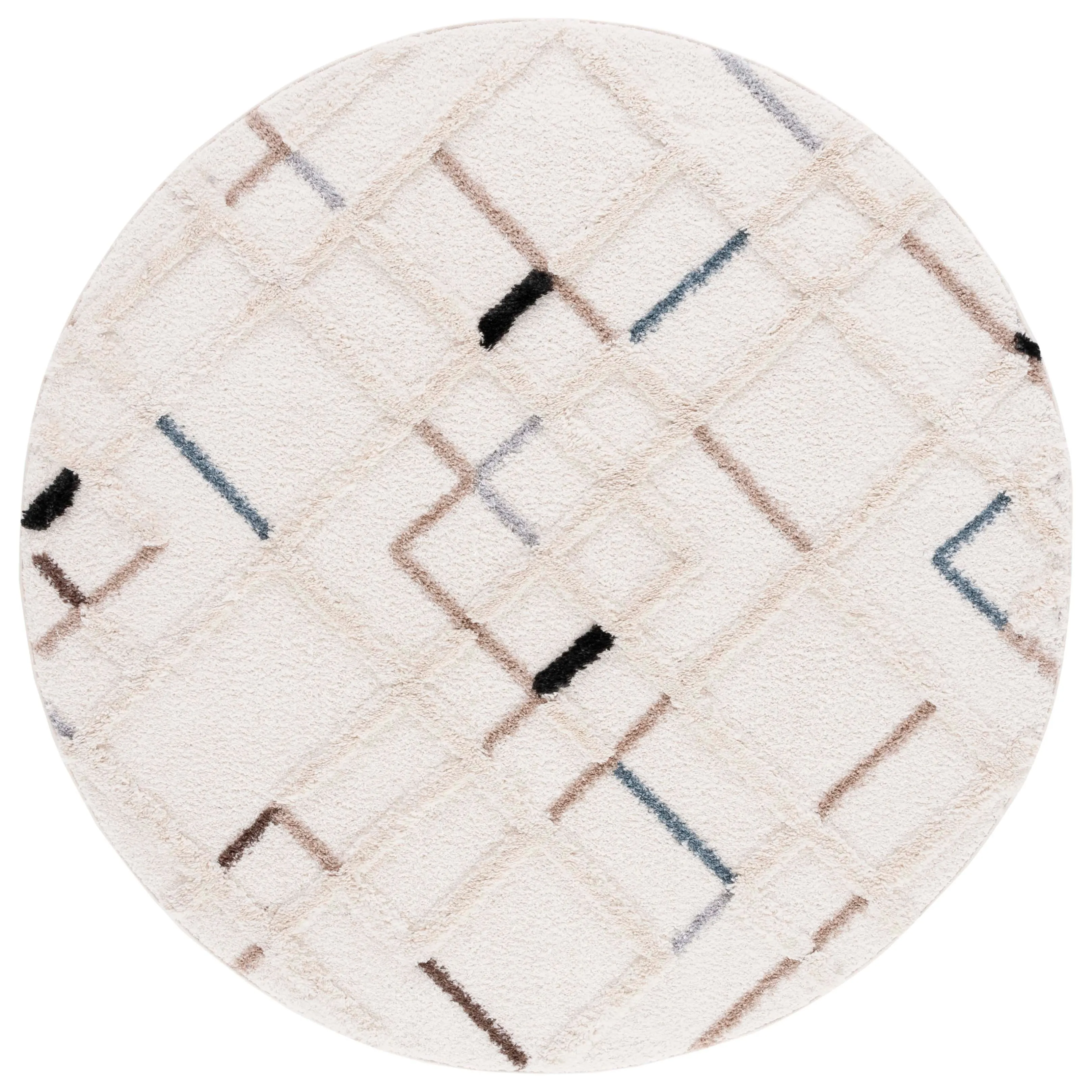 SAFAVIEH Hi-Lo Shag Sheryll Modern 1.6-inch Thick Rug
