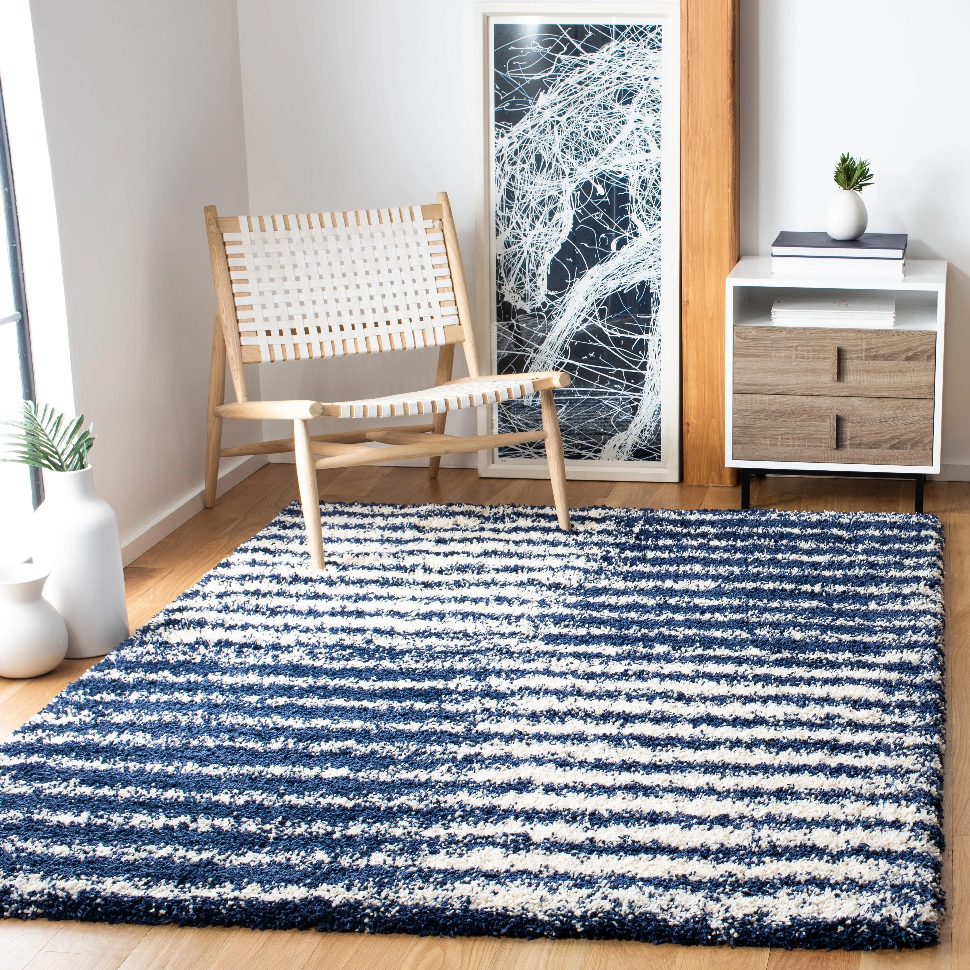 SAFAVIEH Hudson Shag Bambi Modern 2-inch Thick Rug