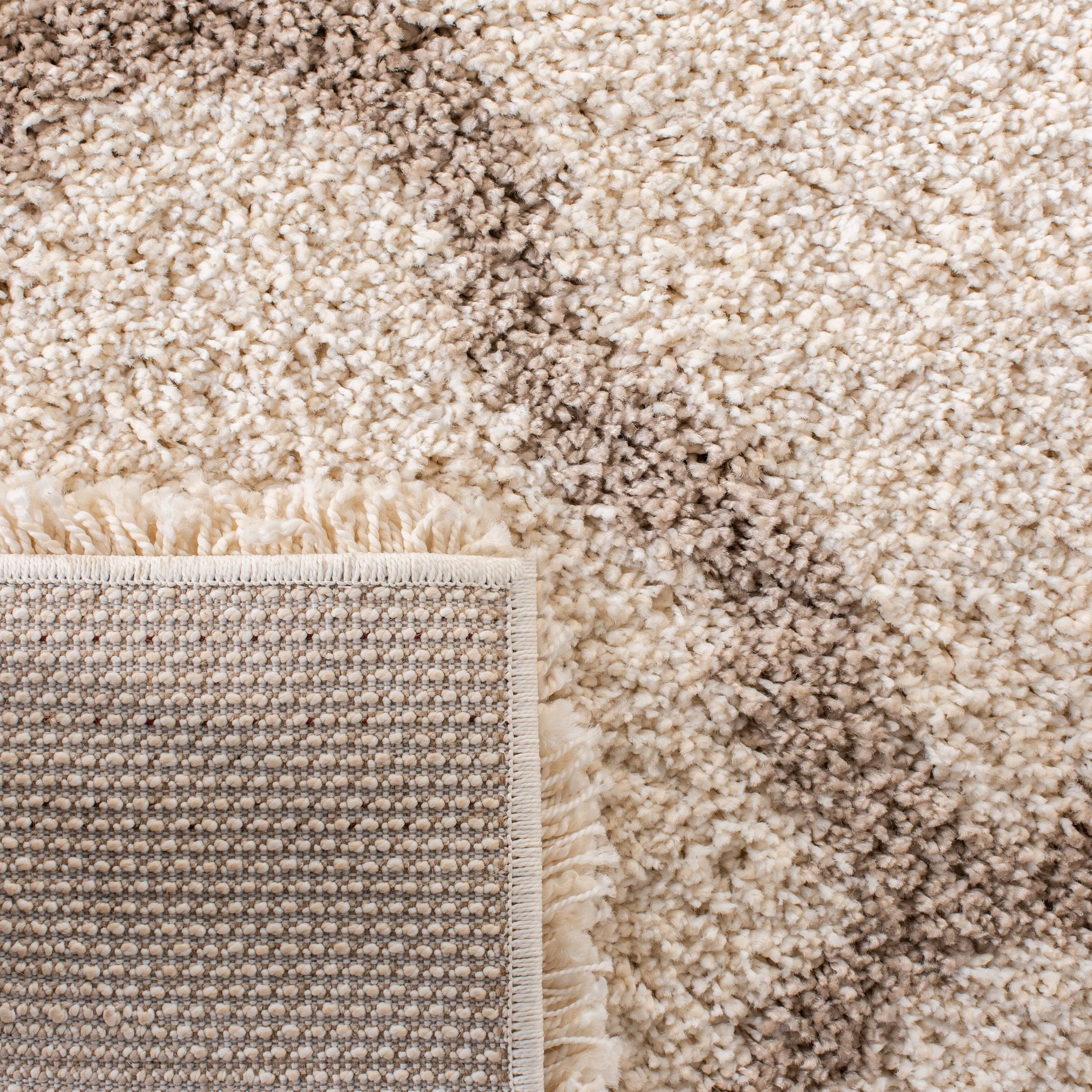 SAFAVIEH Hudson Shag Belandina 2-inch Thick Rug - Ivory/Beige - 8' x 10'