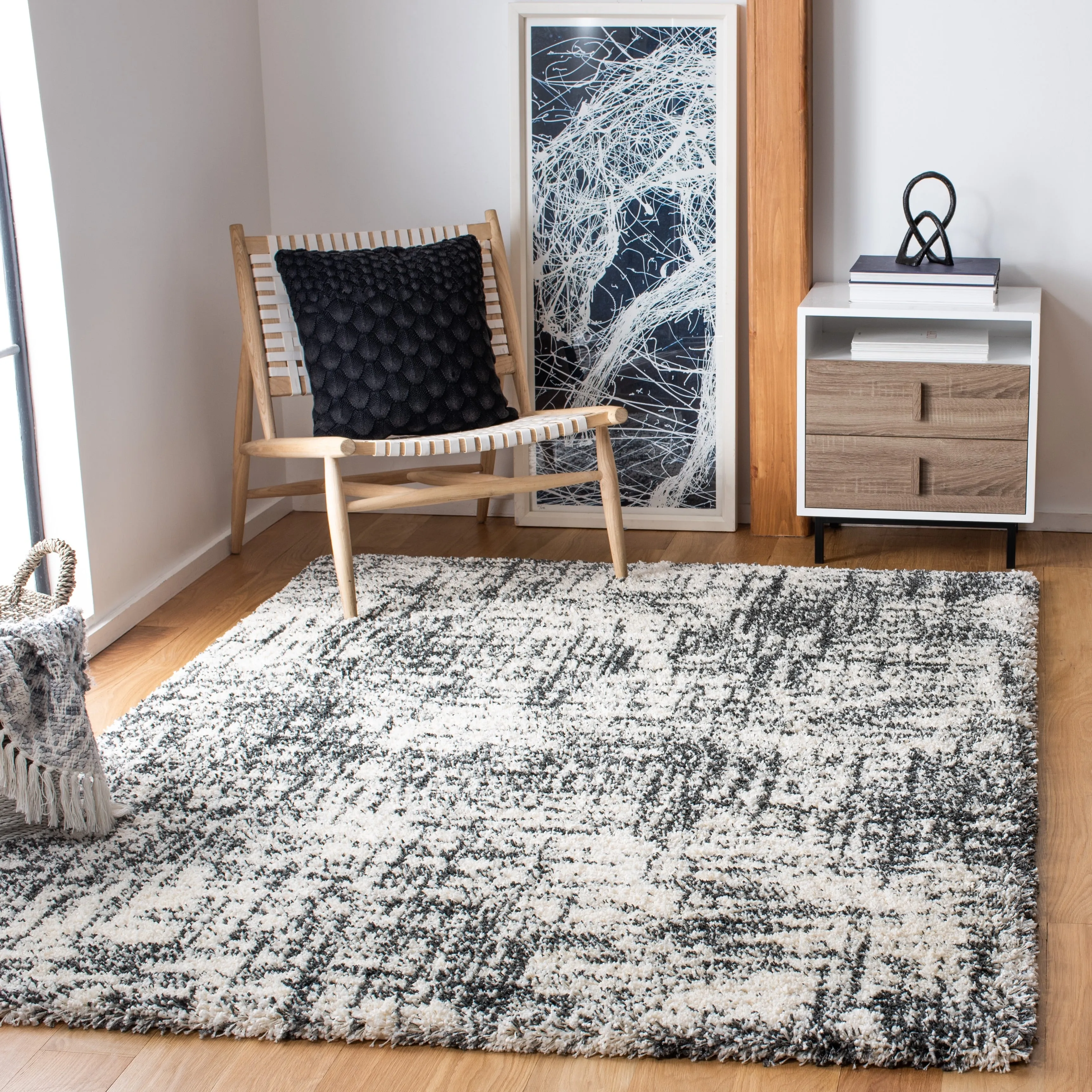 SAFAVIEH Hudson Shag Desiree Abstract 2-inch Thick Rug