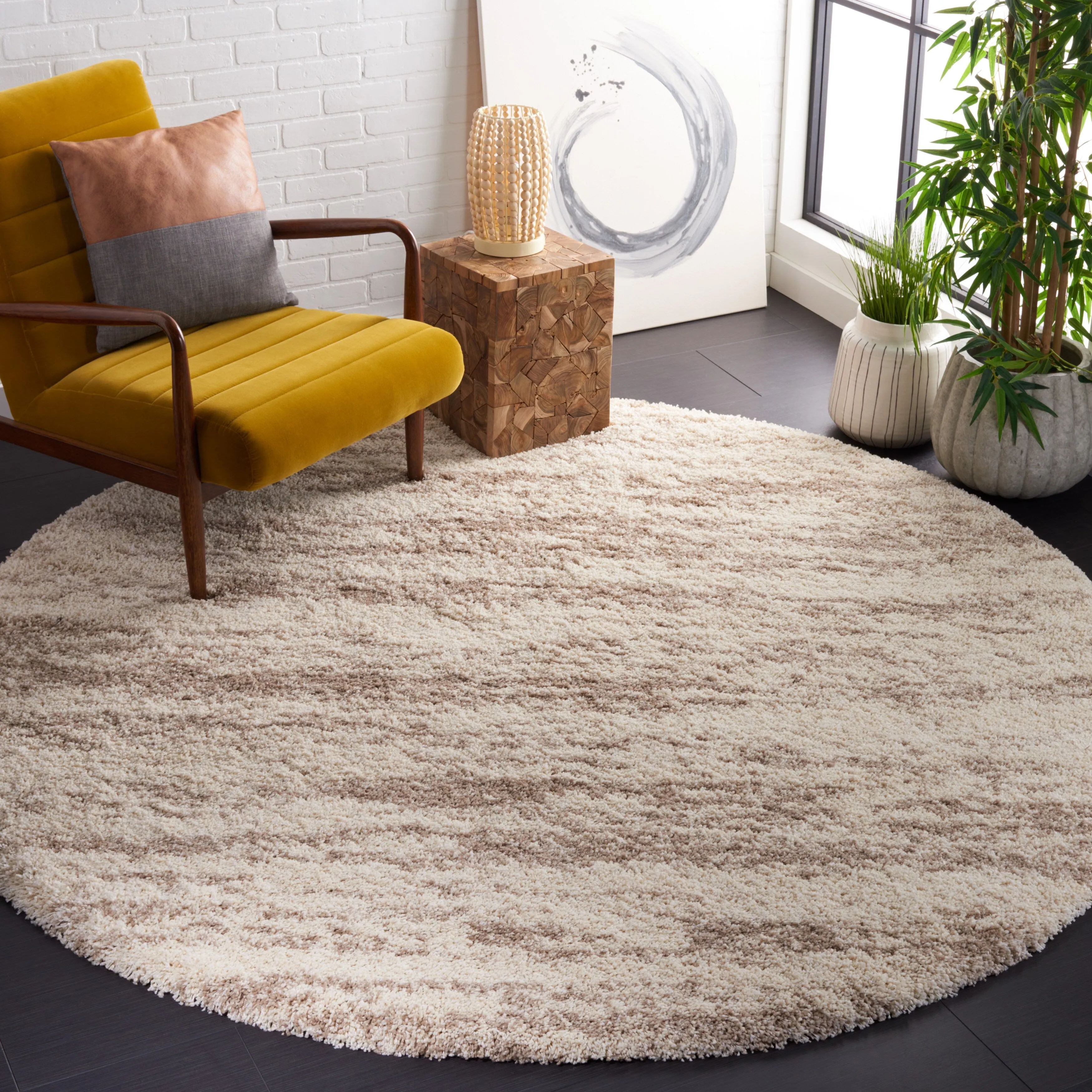 SAFAVIEH. Hudson Shag Felecia Modern Abstract 2-inch Thick Rug