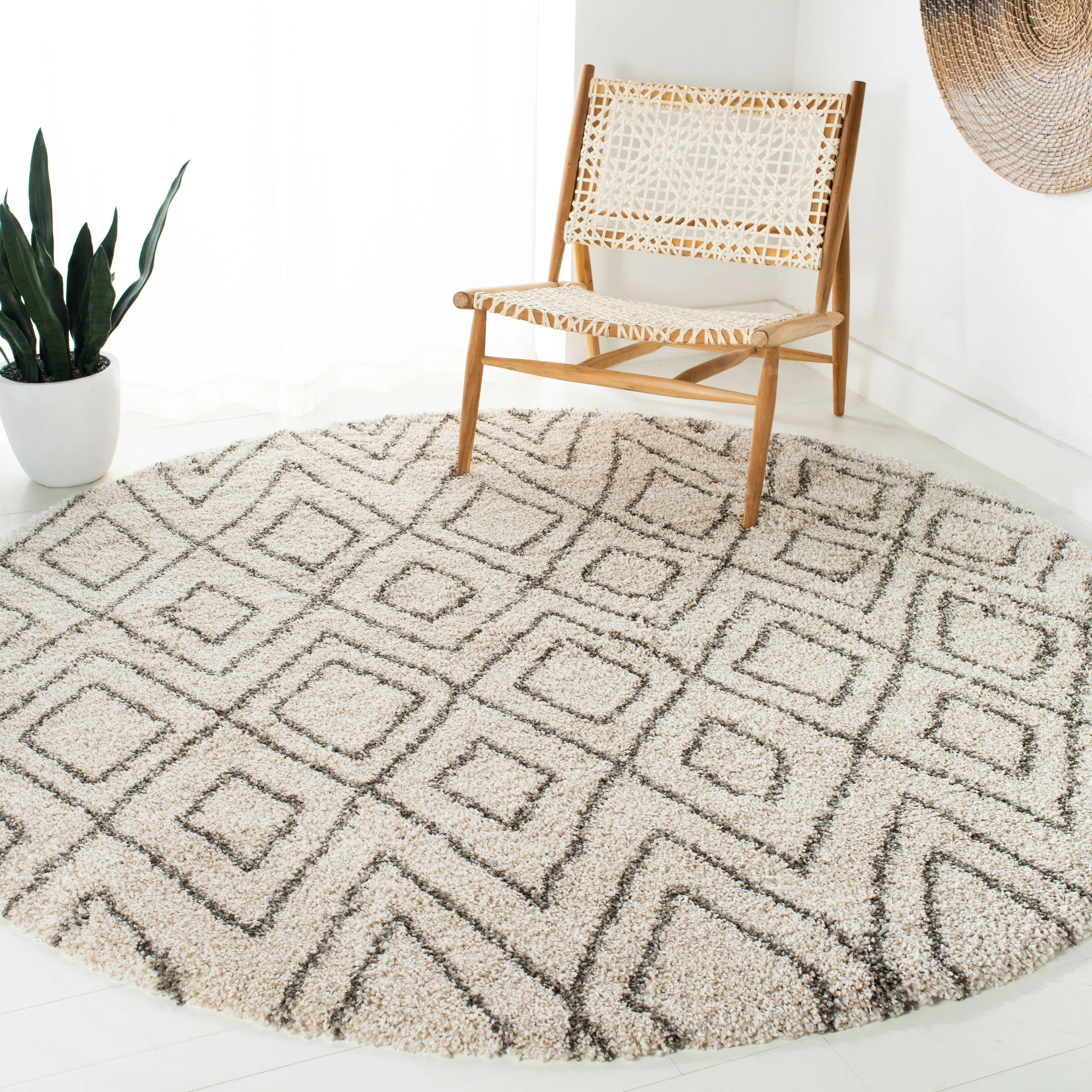 SAFAVIEH Hudson Shag Godelind Moroccan Boho 2-inch Thick Rug