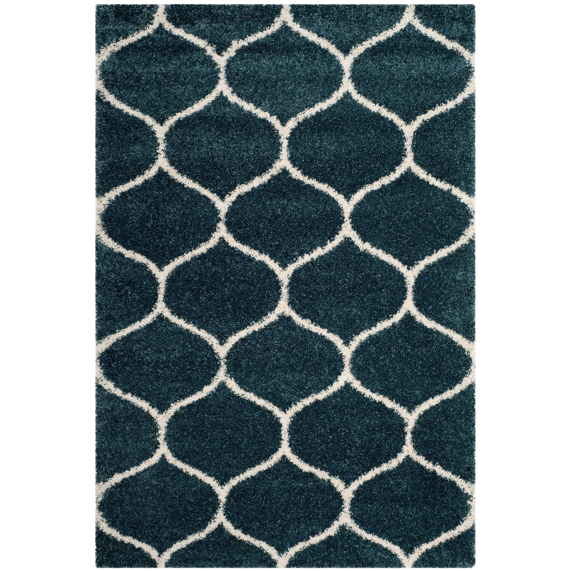 SAFAVIEH Hudson Shag Pushpa Trellis 2-inch Thick Area Rug