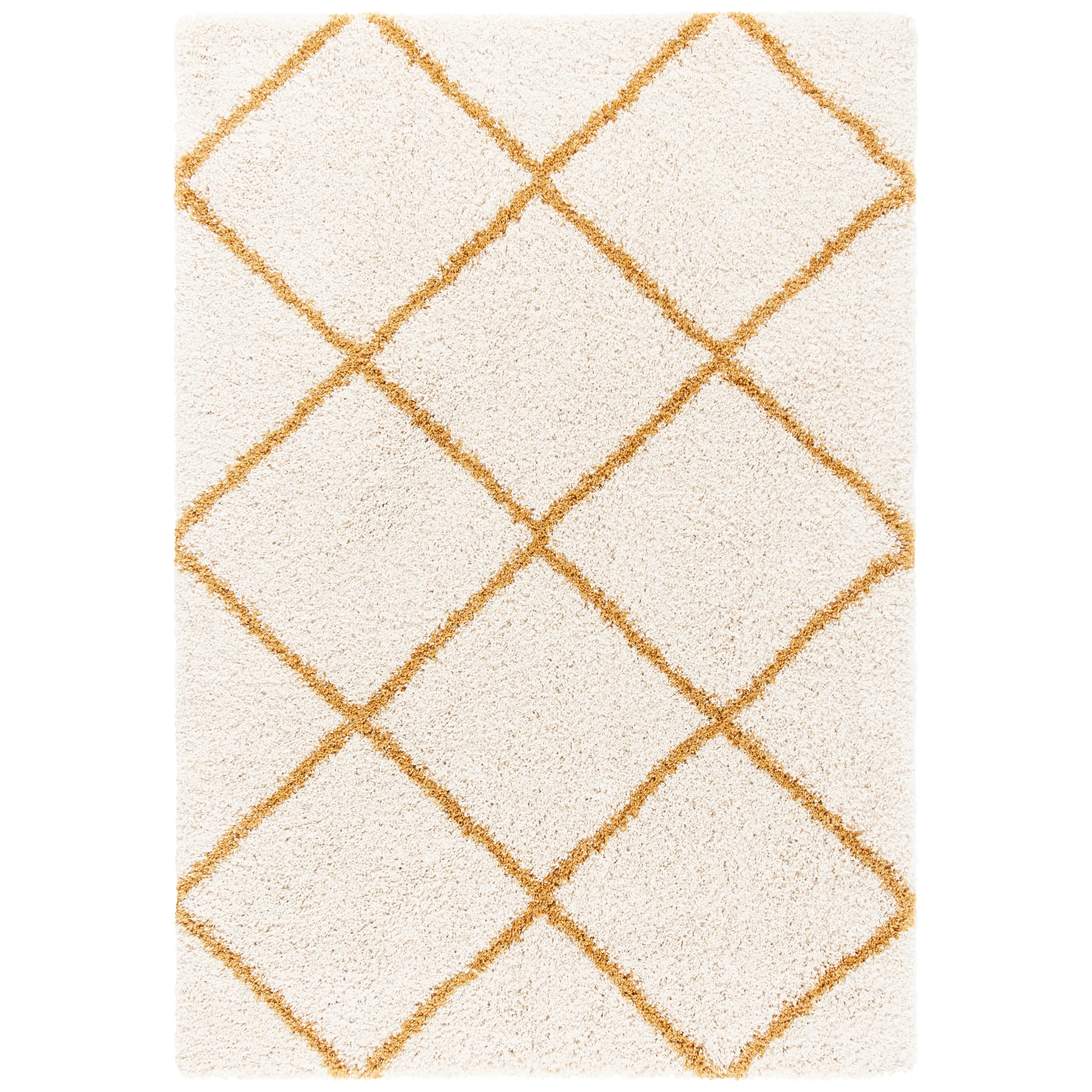 SAFAVIEH Hudson Shag Raili Diamond Trellis 2-inch Thick Rug