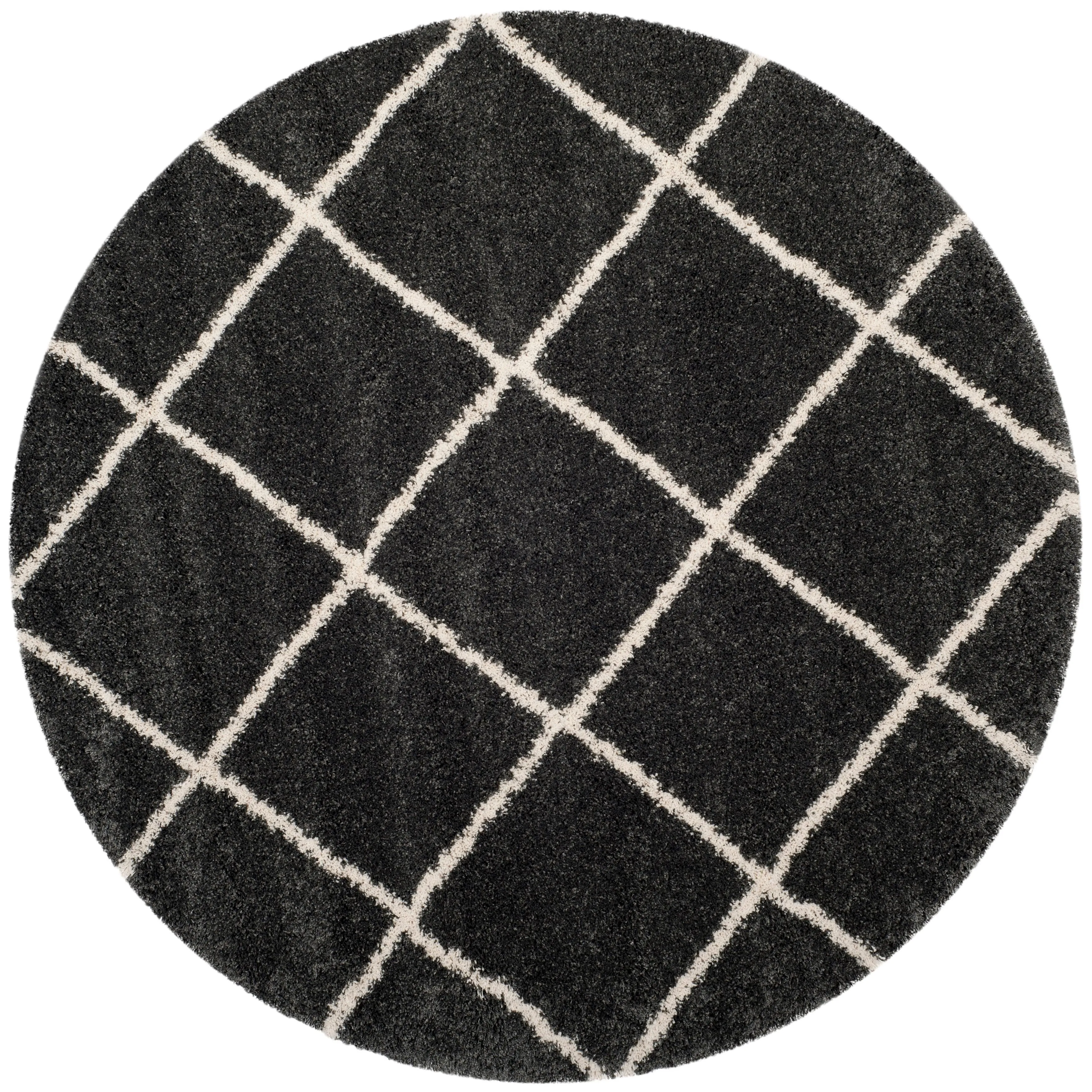 SAFAVIEH Hudson Shag Raili Diamond Trellis 2-inch Thick Rug