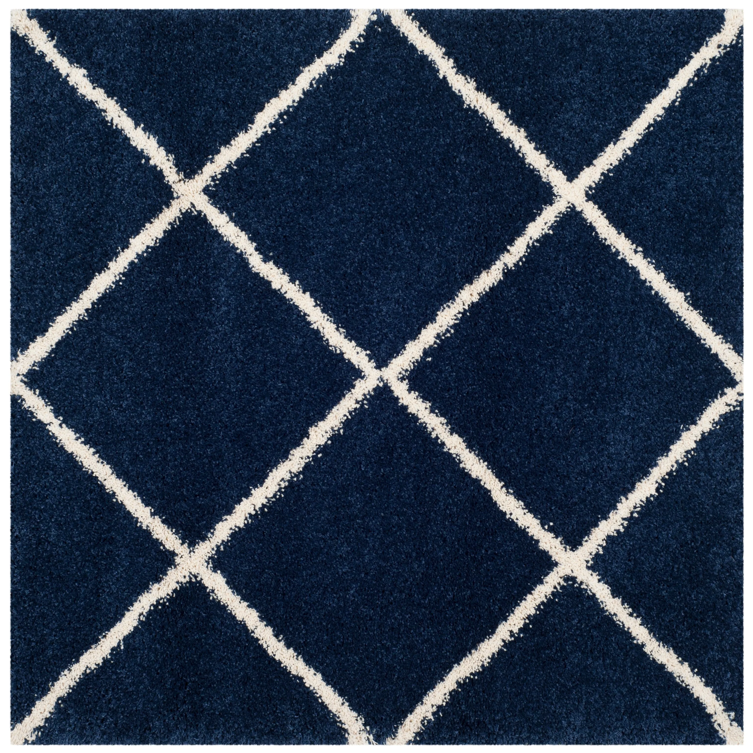 SAFAVIEH Hudson Shag Raili Diamond Trellis 2-inch Thick Rug