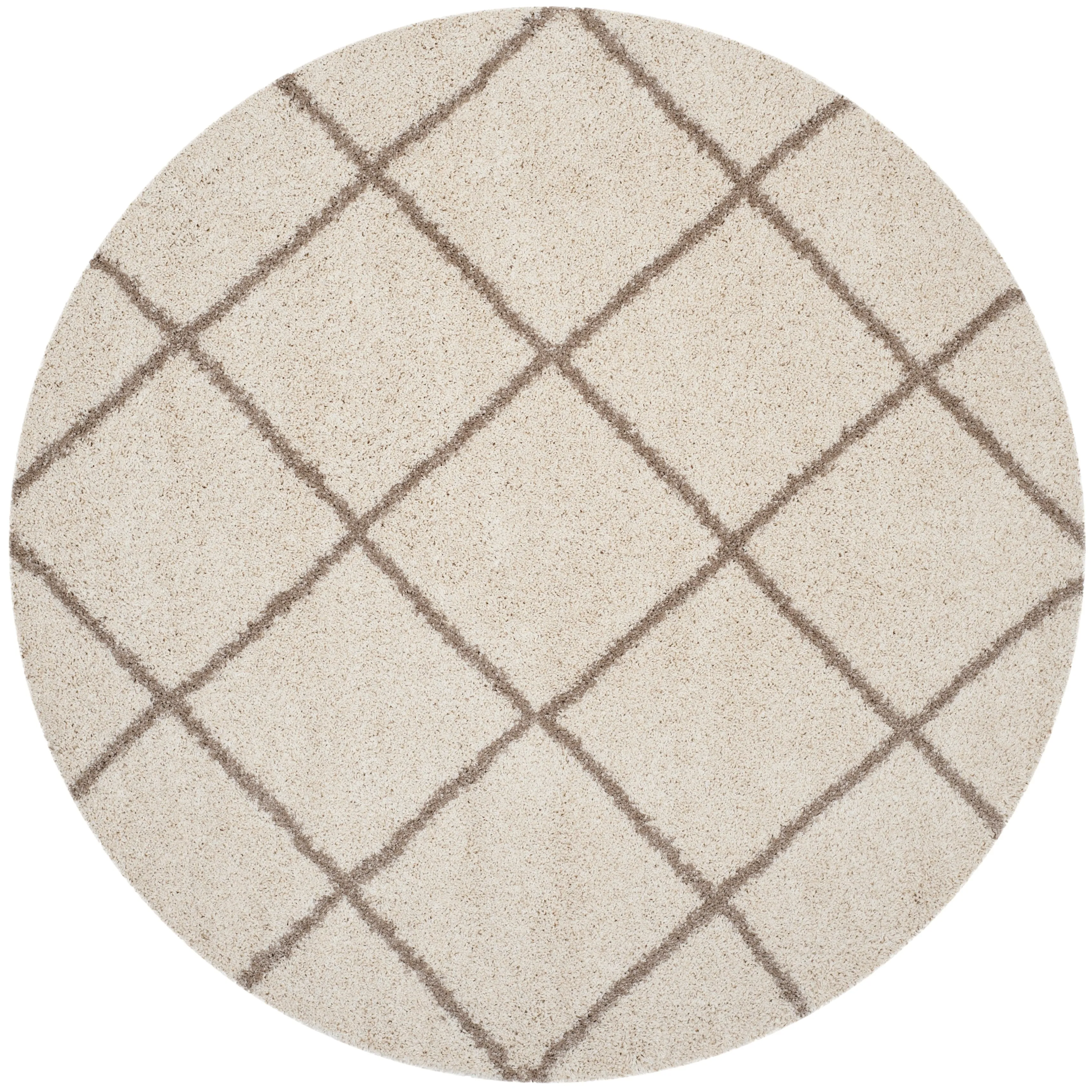 SAFAVIEH Hudson Shag Raili Diamond Trellis 2-inch Thick Rug