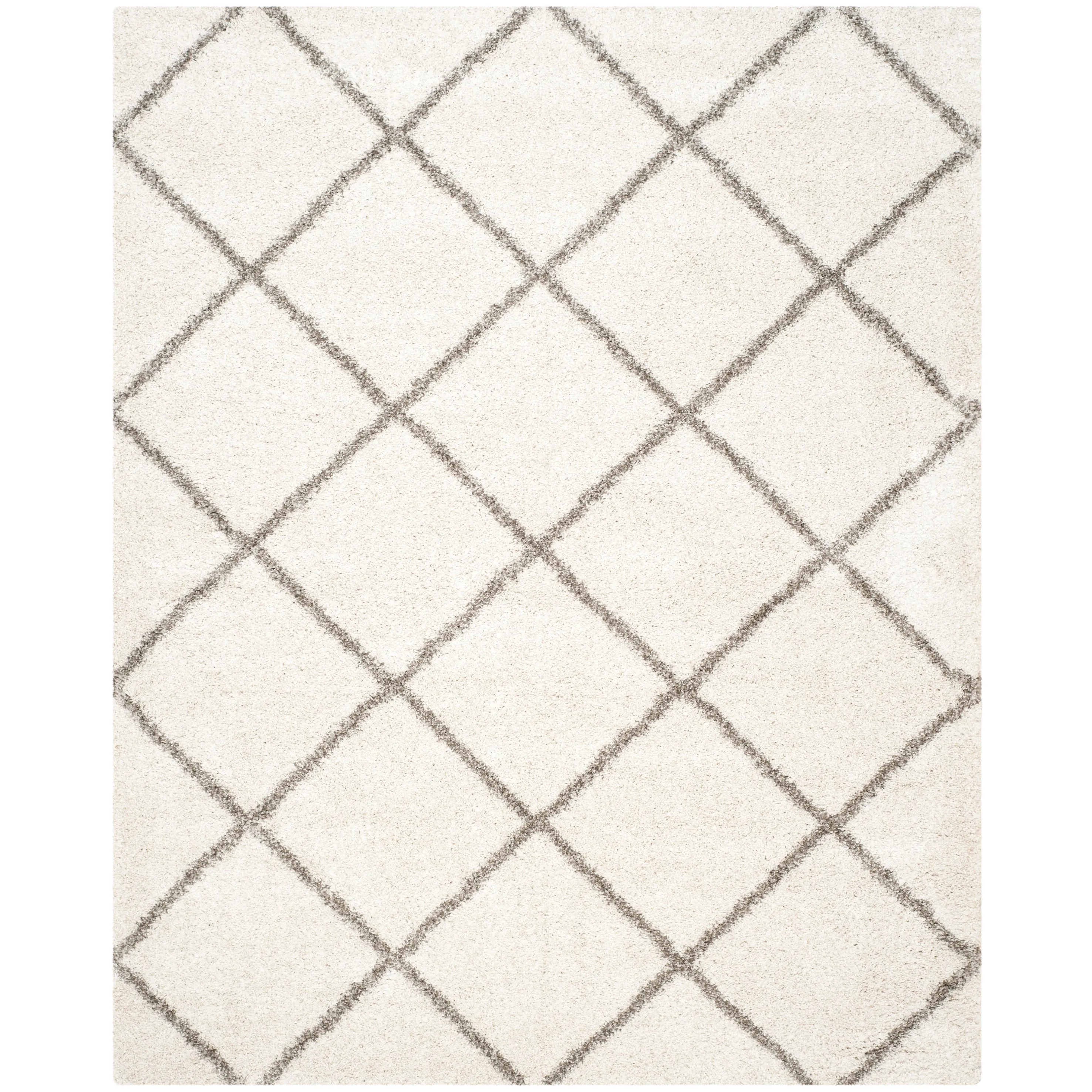 SAFAVIEH Hudson Shag Raili Diamond Trellis 2-inch Thick Rug