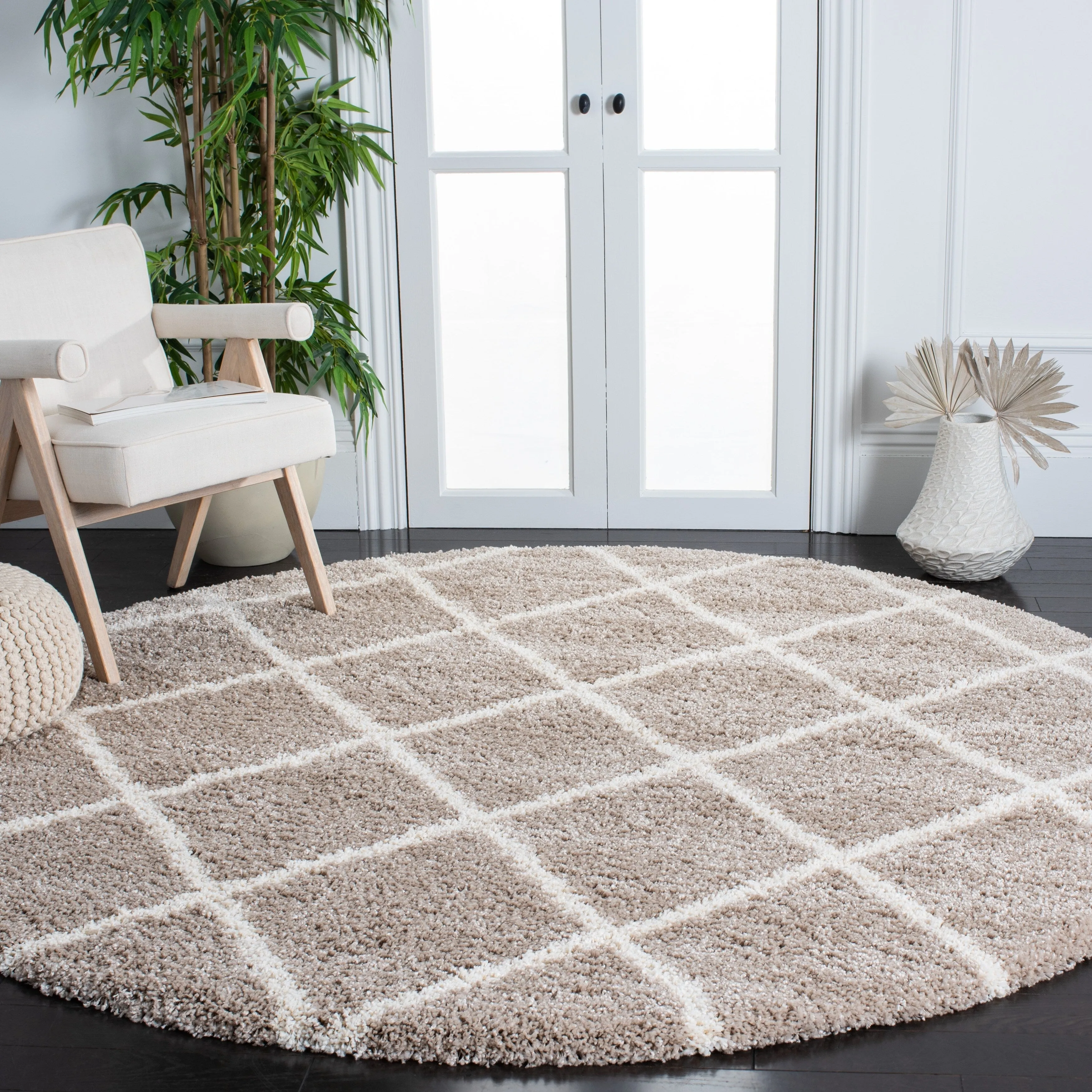 SAFAVIEH Hudson Shag Sherree Trellis 2-inch Thick Rug