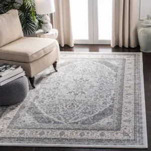 SAFAVIEH Isabella Anastasiia Traditional Oriental Rug - Light Grey/Cream - 5' 3 x 7' 6