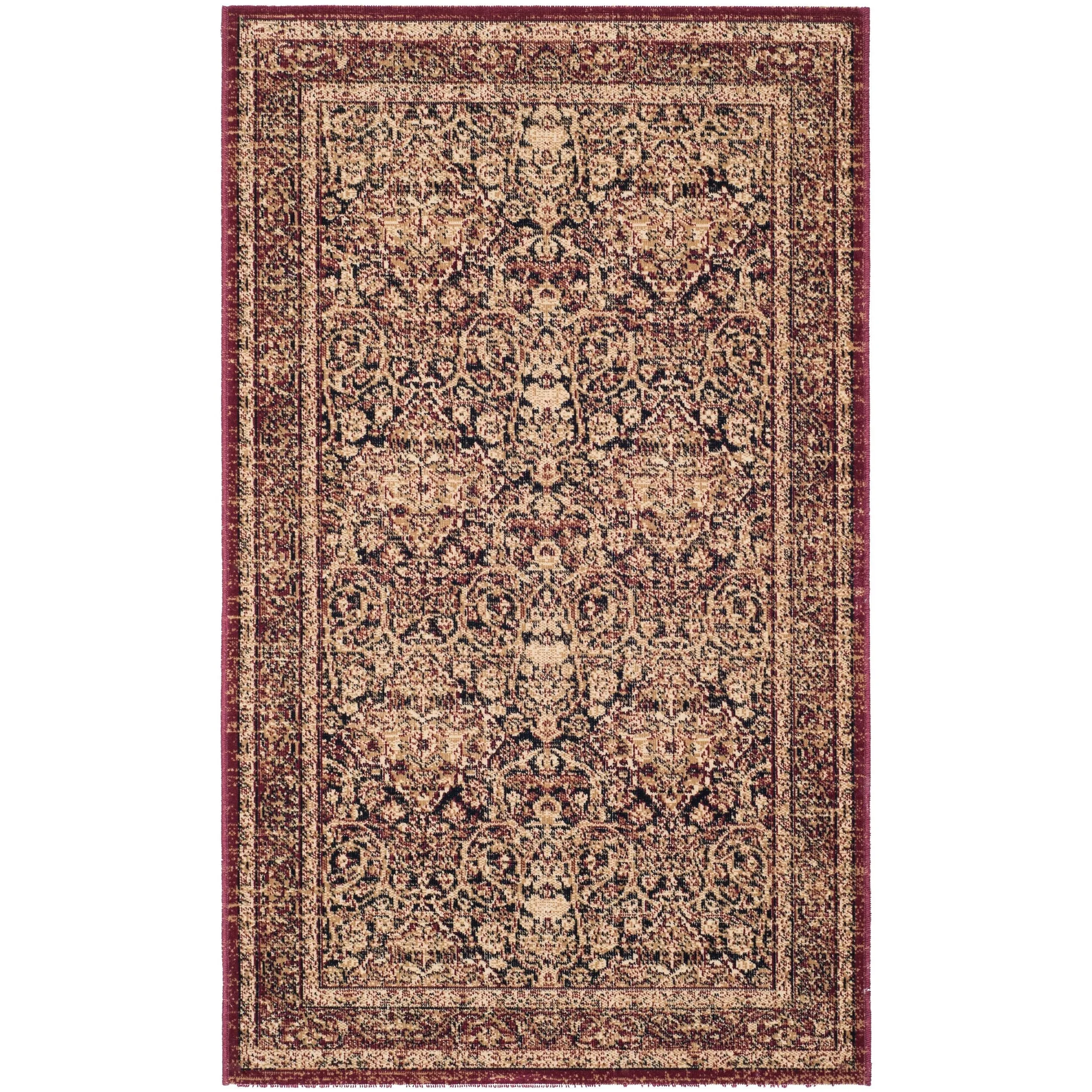 SAFAVIEH Lavar Kerman Karon Traditional Oriental Cotton Rug
