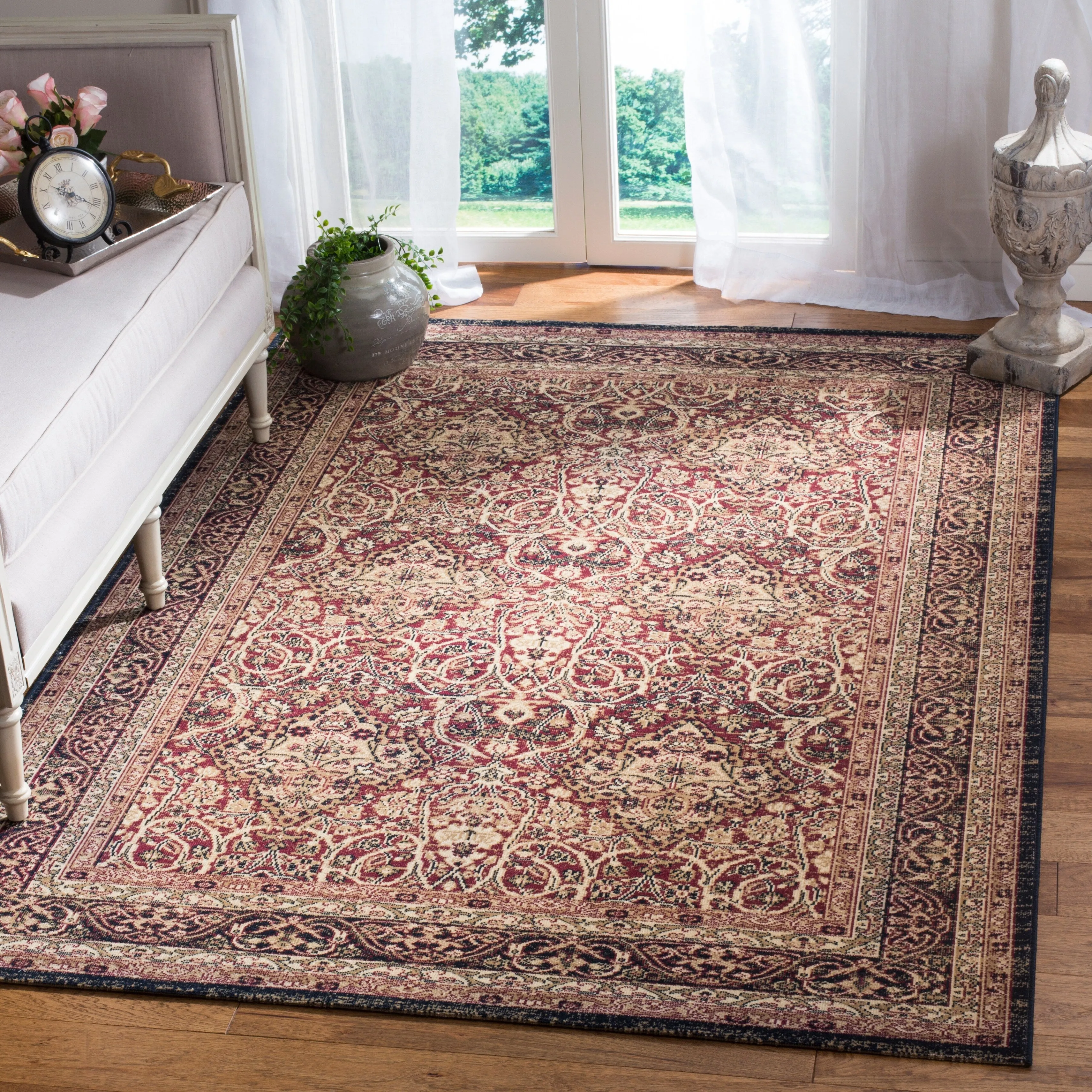 SAFAVIEH Lavar Kerman Karon Traditional Oriental Cotton Rug