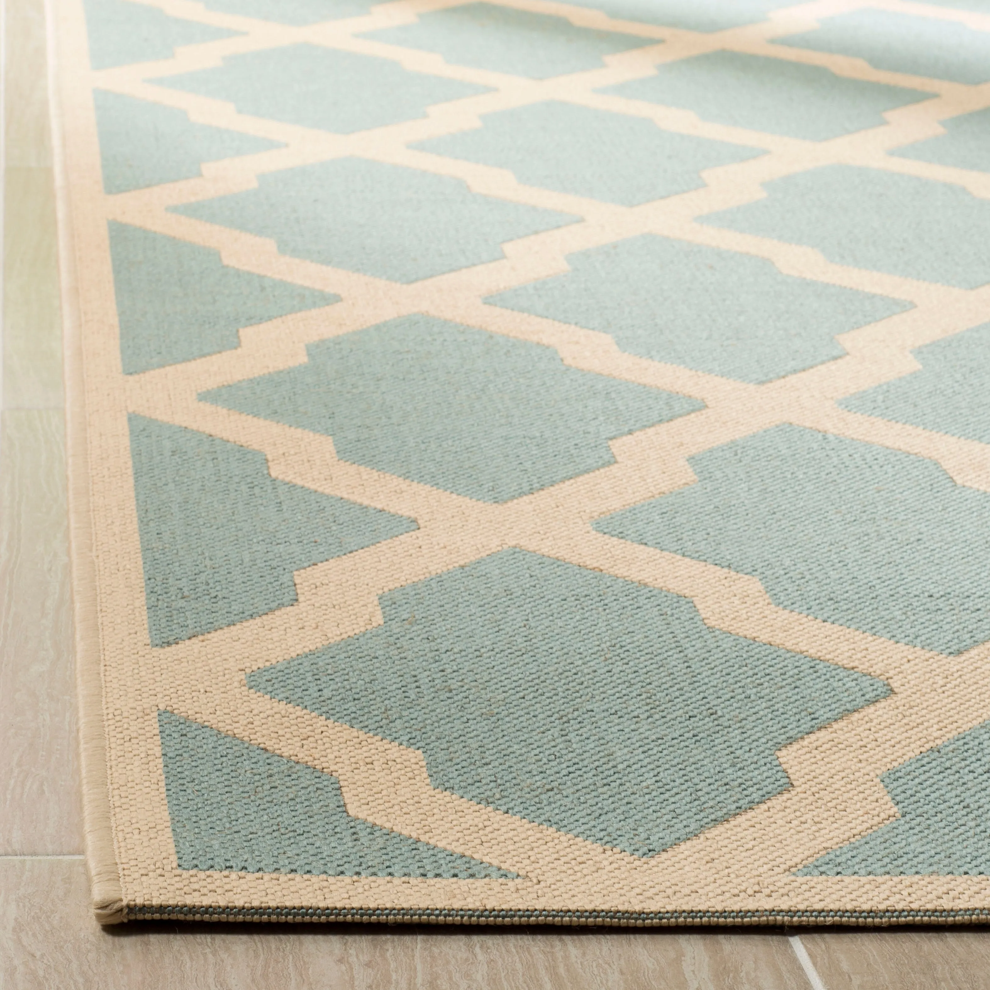 SAFAVIEH Linden Shirleyann Trellis Indoor/ Outdoor Patio Backyard Rug