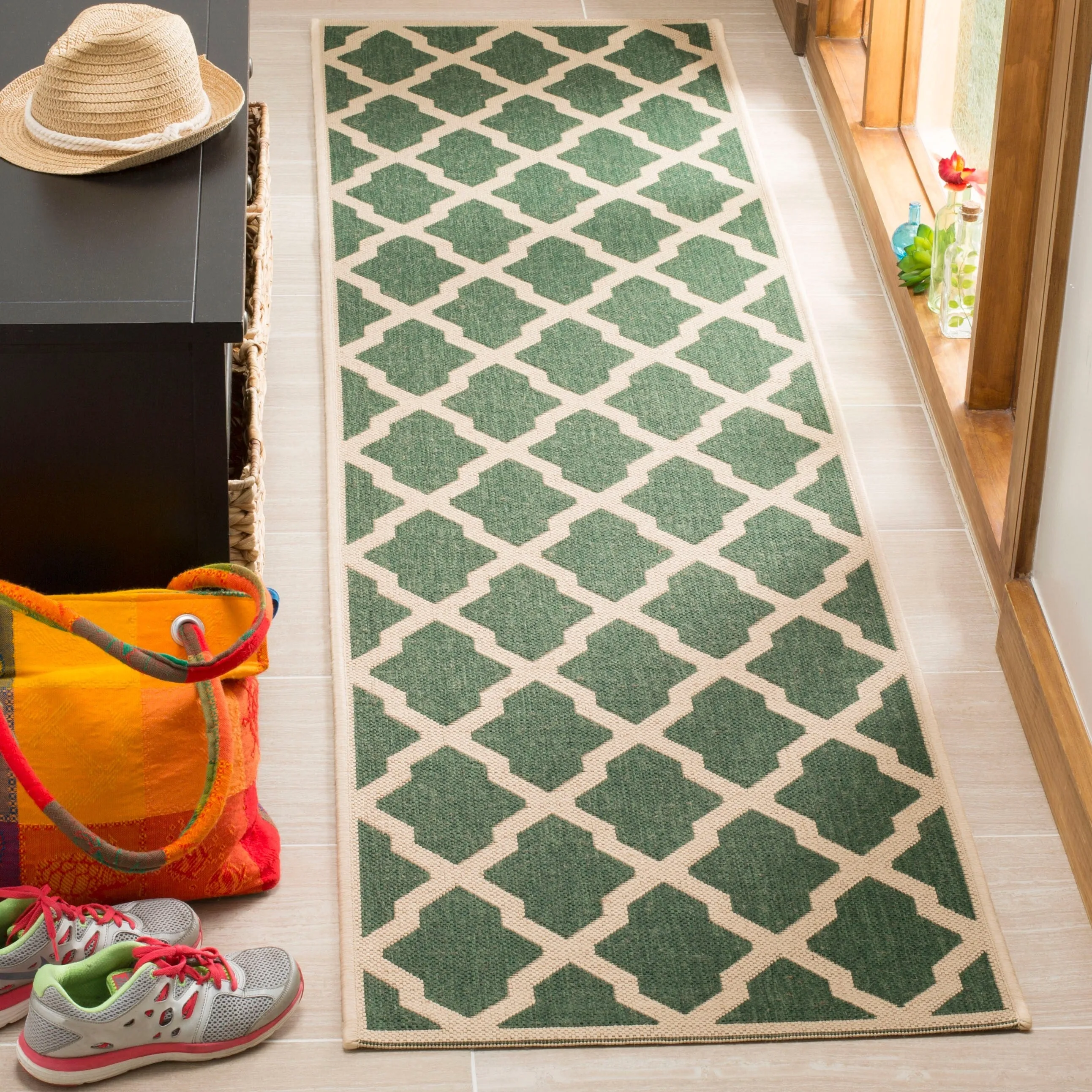 SAFAVIEH Linden Shirleyann Trellis Indoor/ Outdoor Patio Backyard Rug