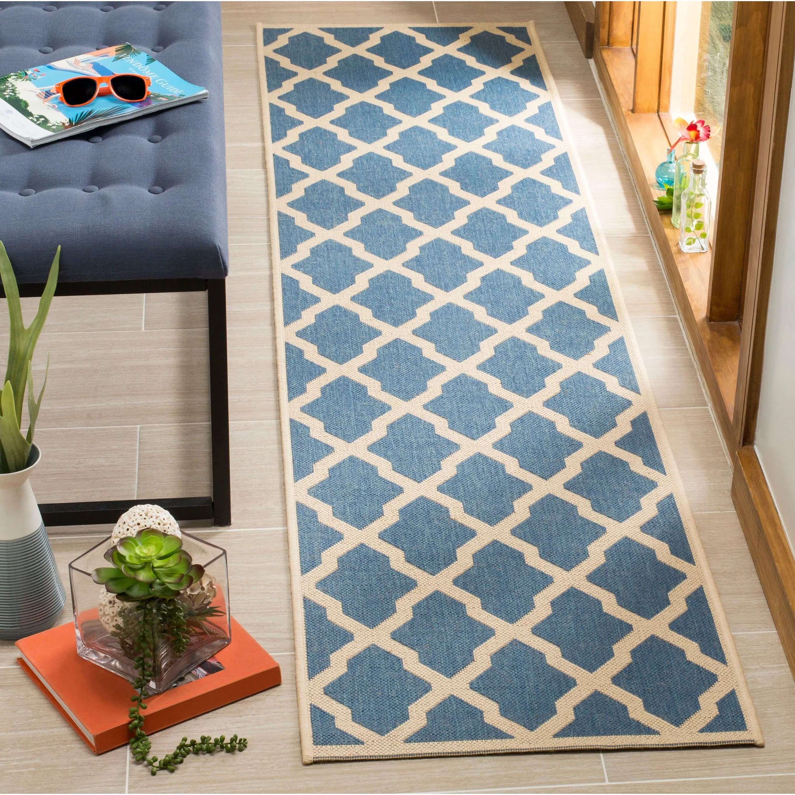 SAFAVIEH Linden Shirleyann Trellis Indoor/ Outdoor Patio Backyard Rug