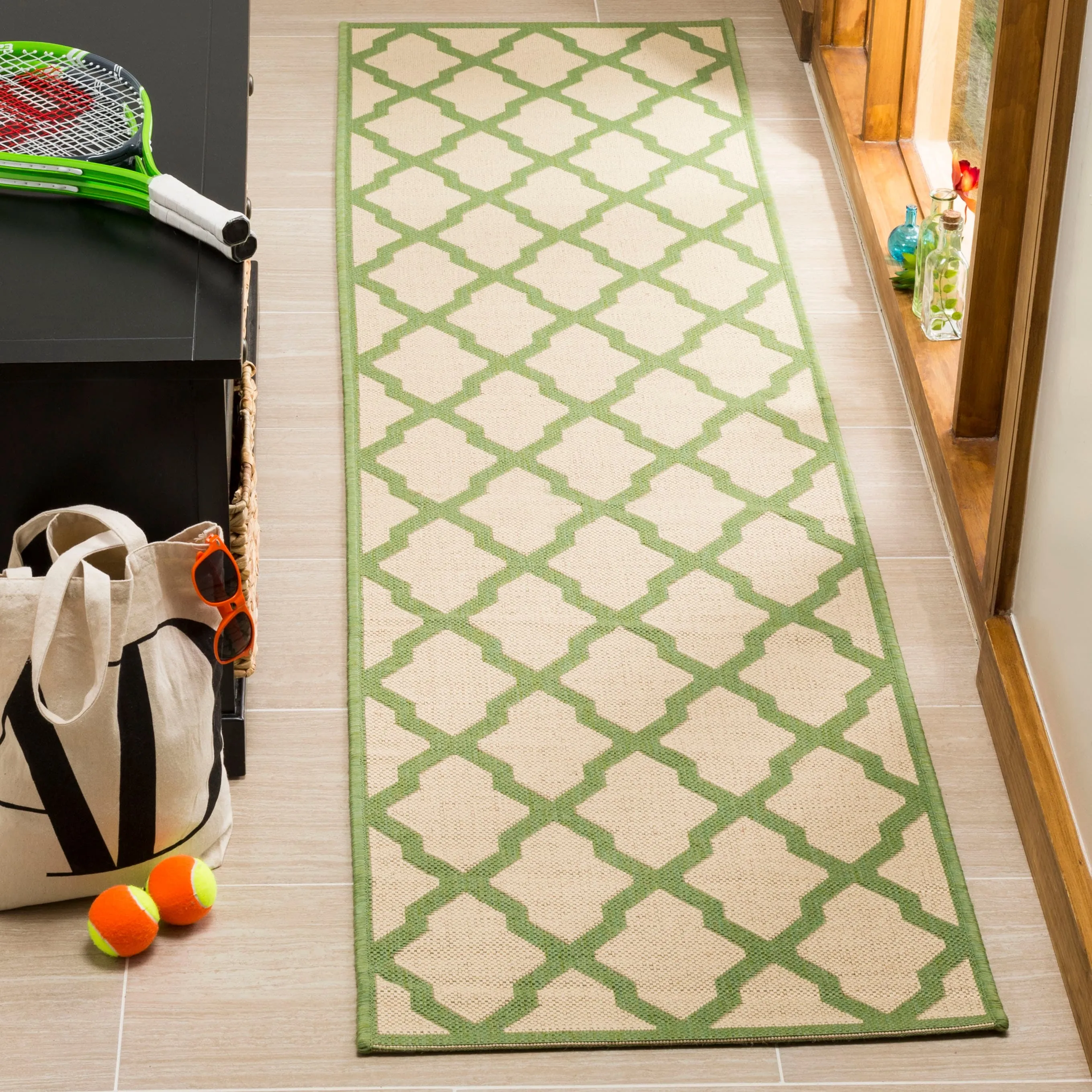SAFAVIEH Linden Shirleyann Trellis Indoor/ Outdoor Patio Backyard Rug