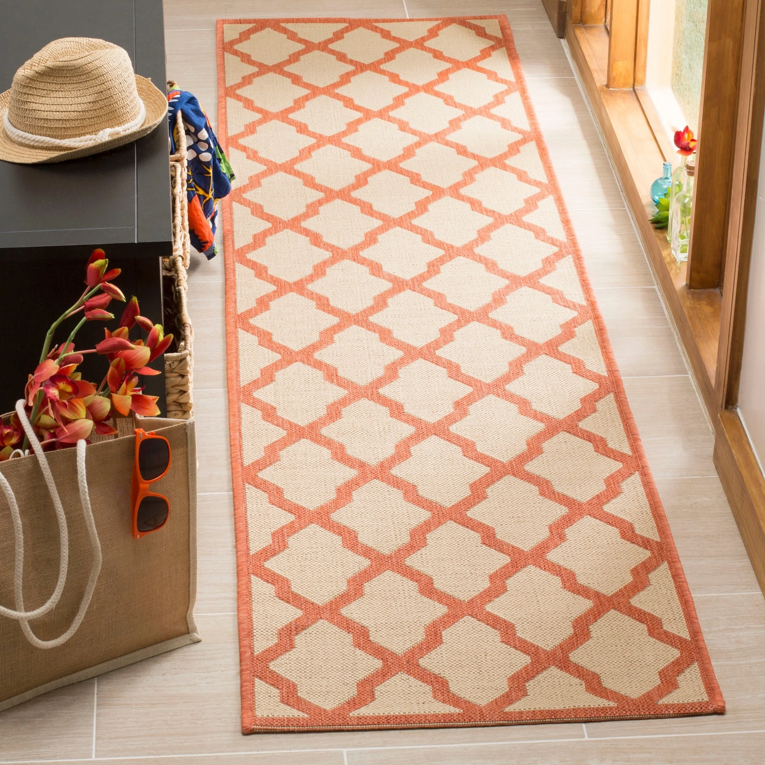 SAFAVIEH Linden Shirleyann Trellis Indoor/ Outdoor Patio Backyard Rug