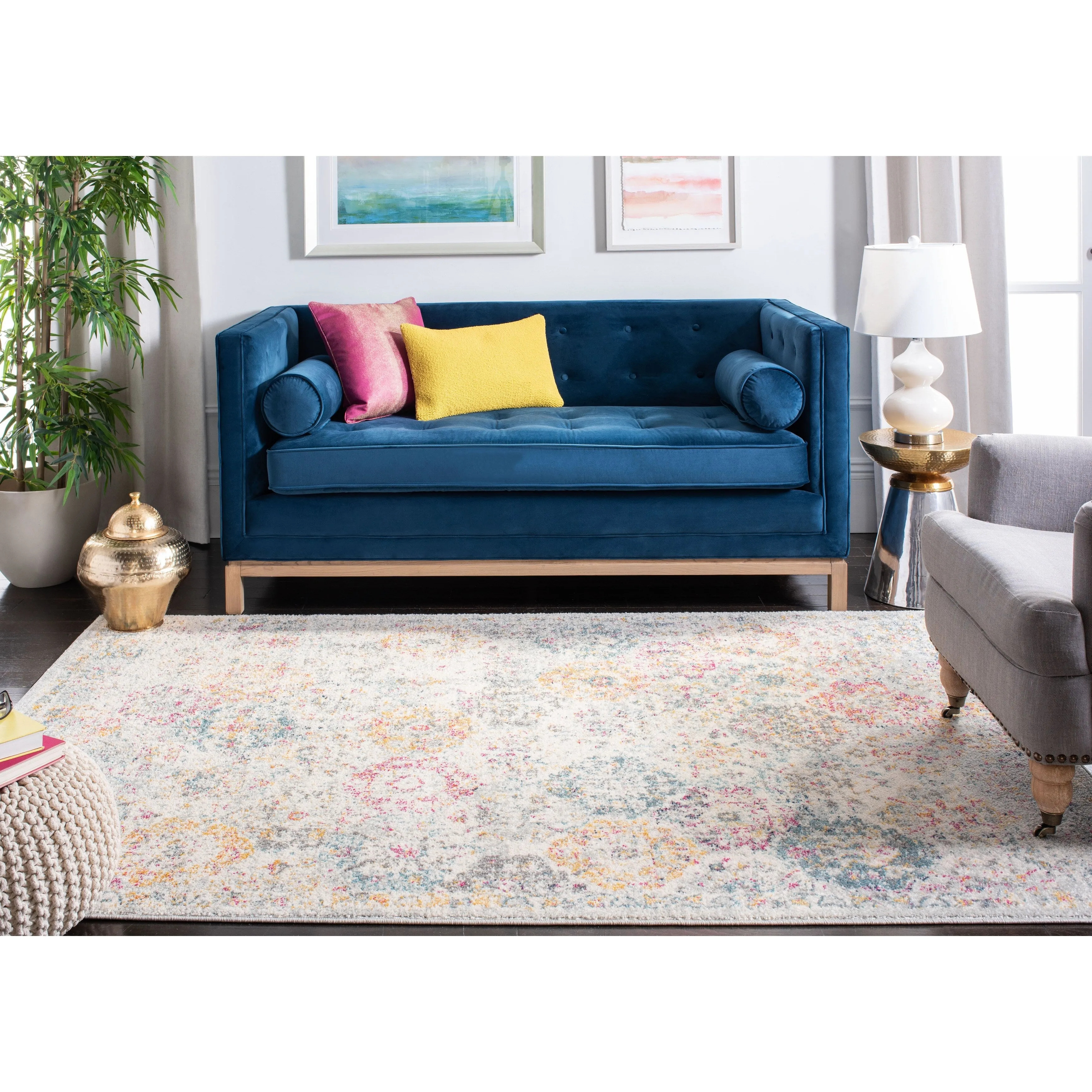 SAFAVIEH Madison Bettylou Boho Chic Distressed Area Rug