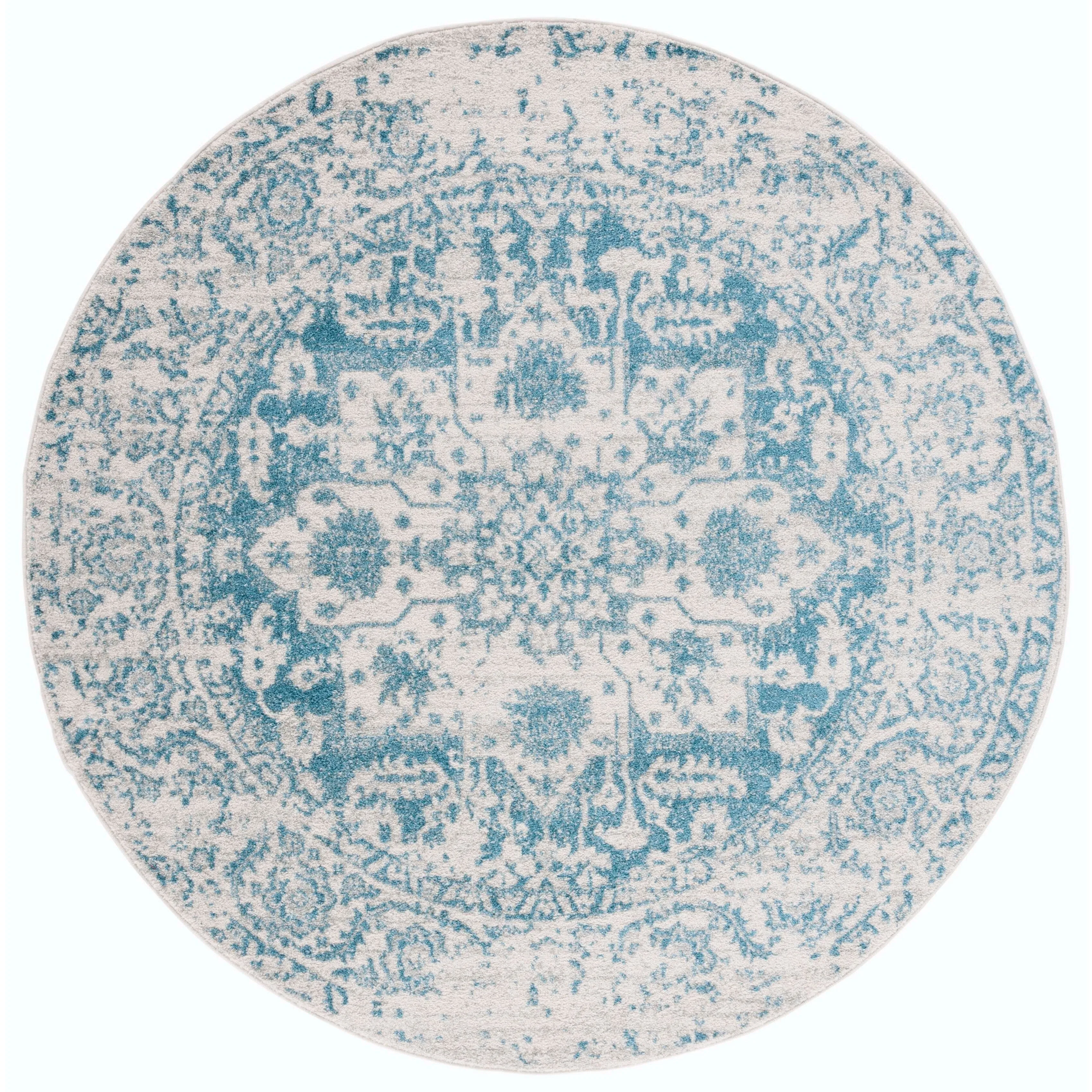 SAFAVIEH Madison Delois Medallion Rustic Farmhouse Distressed Rug