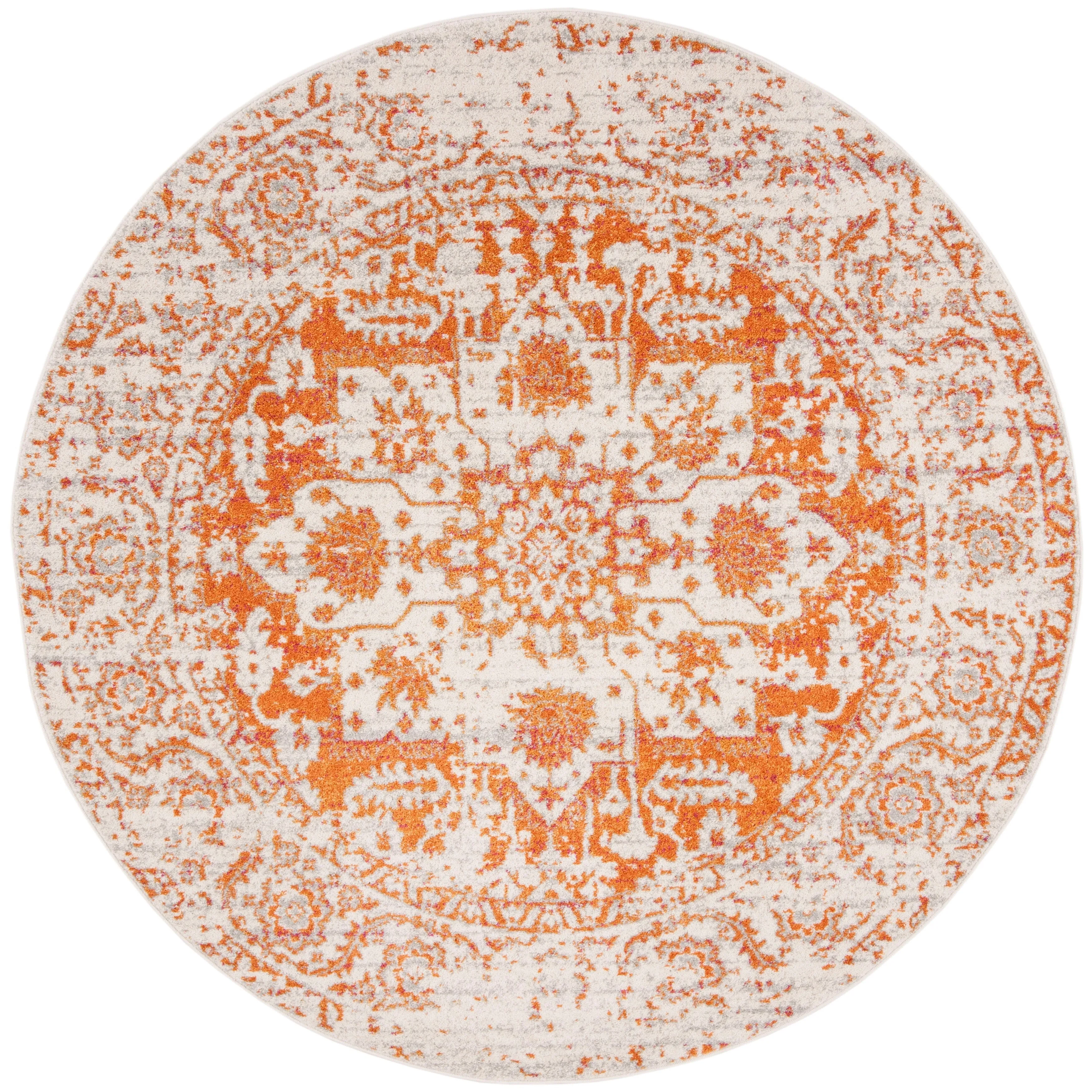 SAFAVIEH Madison Delois Medallion Rustic Farmhouse Distressed Rug