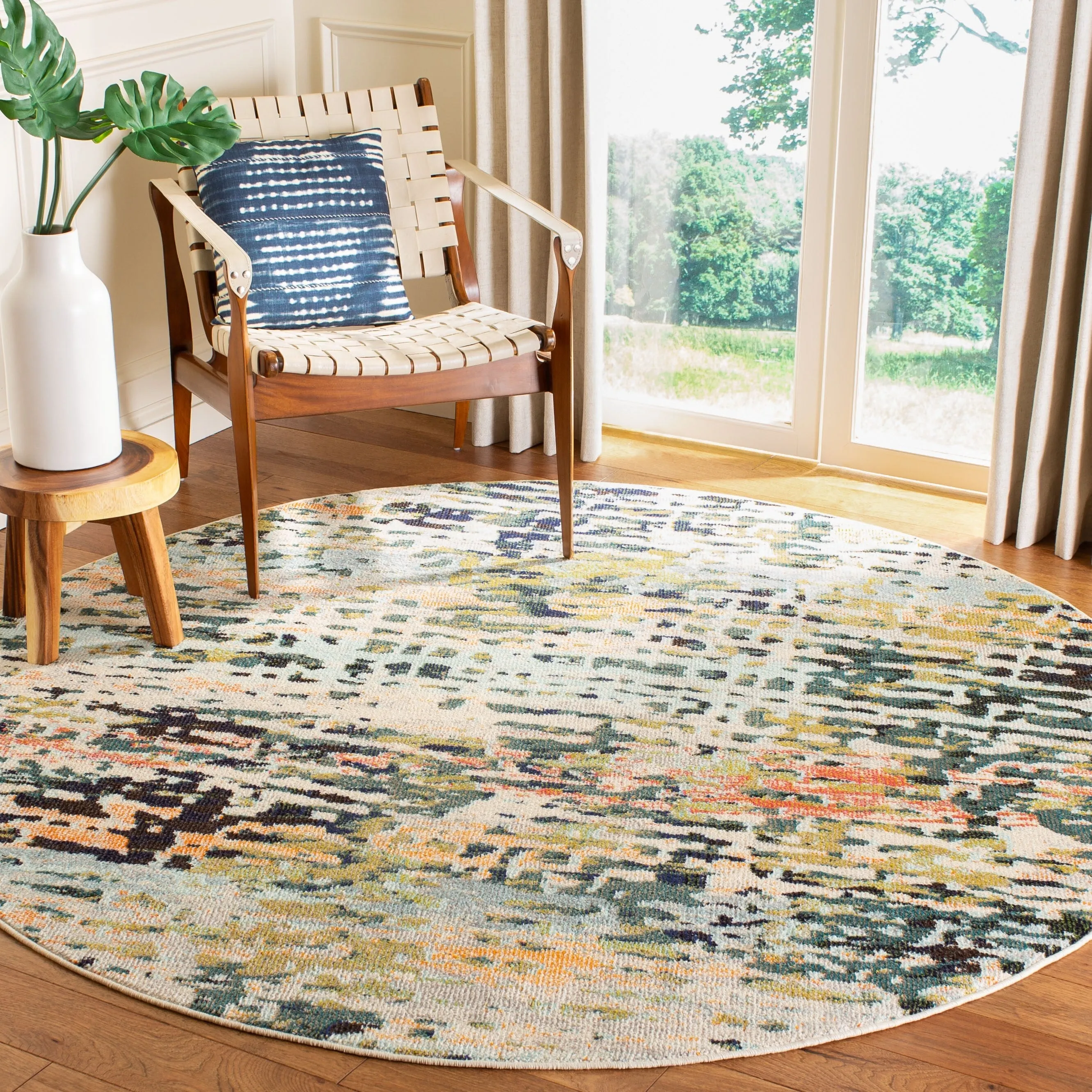 SAFAVIEH Madison Erlinda Vintage Boho Abstract Rug