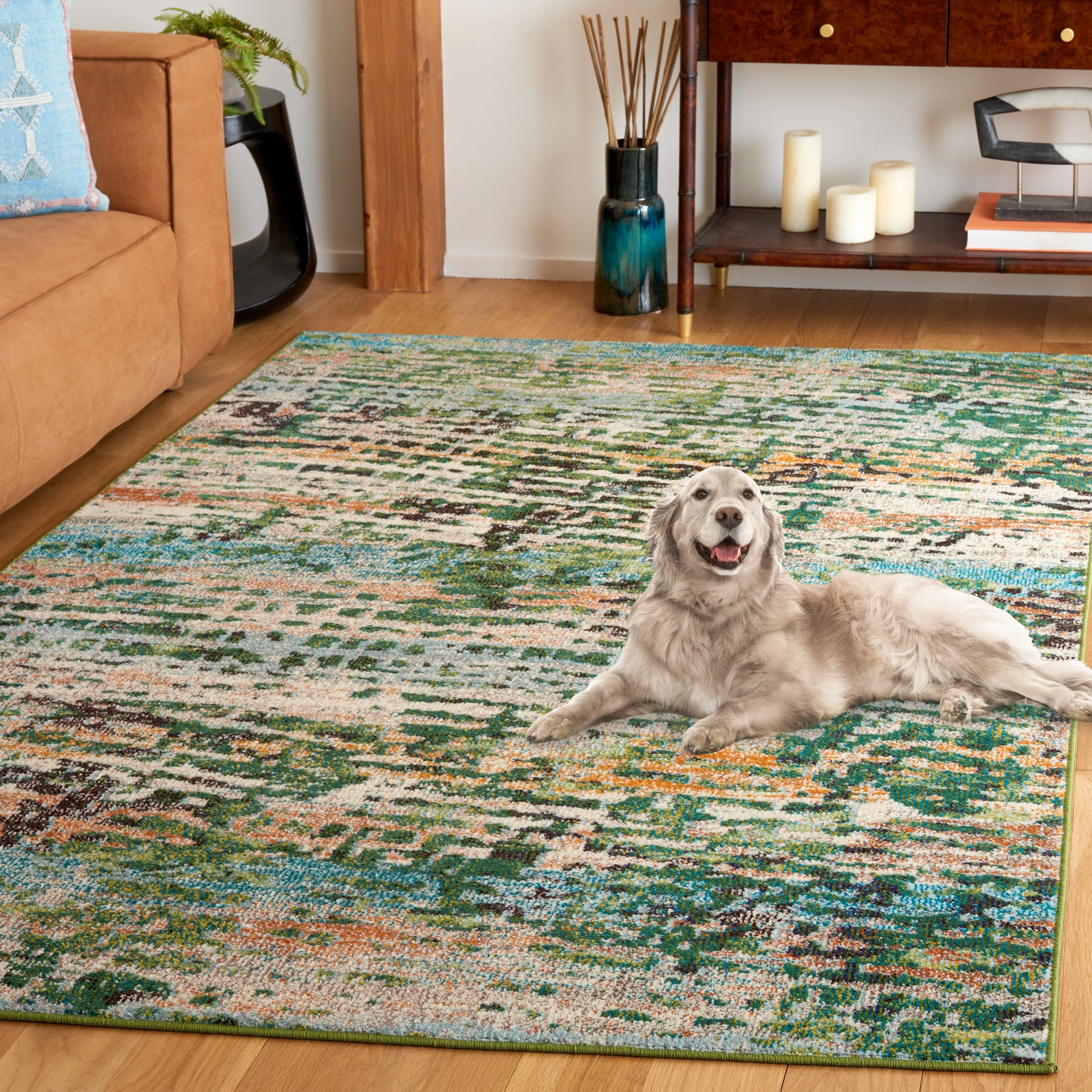 SAFAVIEH Madison Erlinda Vintage Boho Abstract Rug