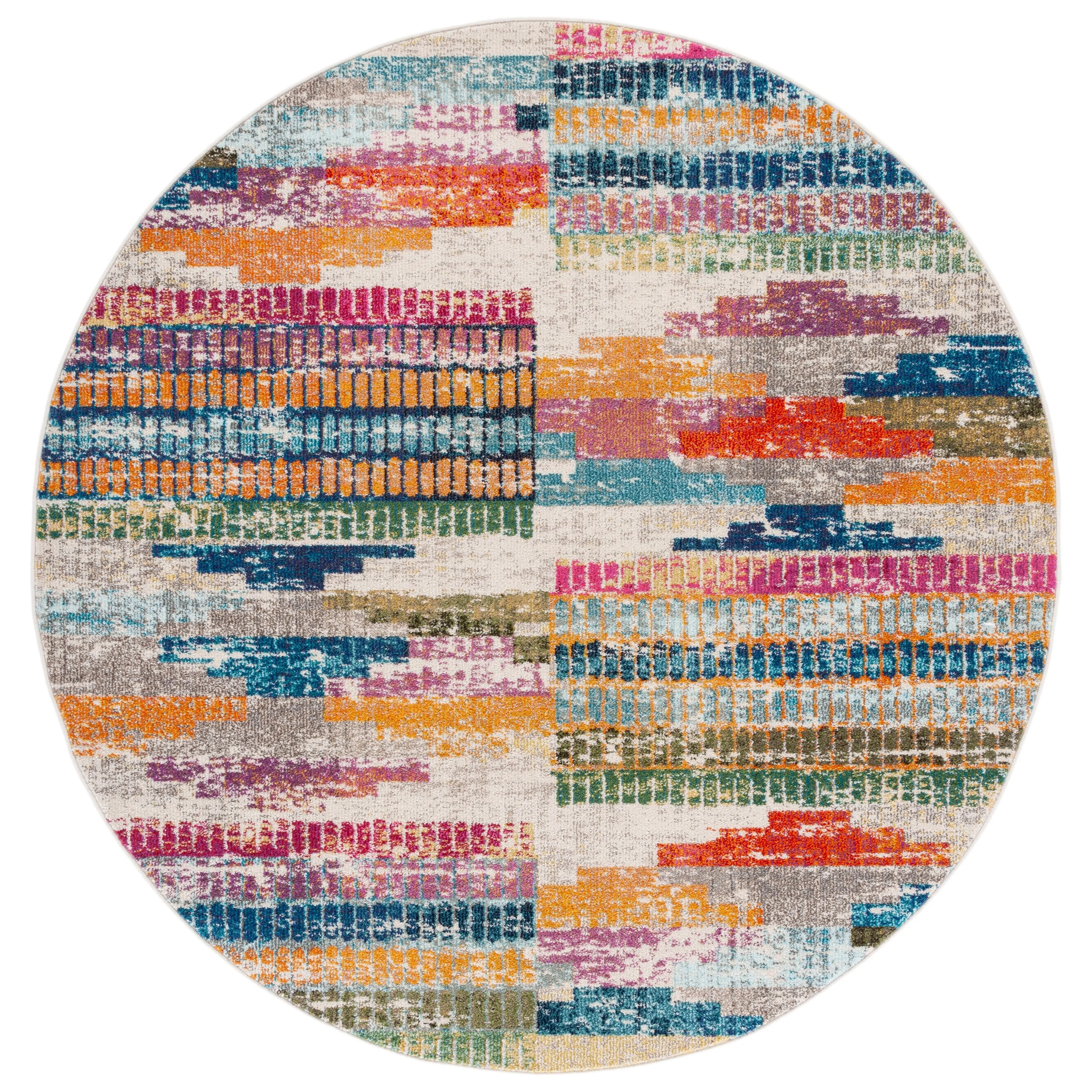SAFAVIEH Madison Jocelyn Boho Distressed Rug