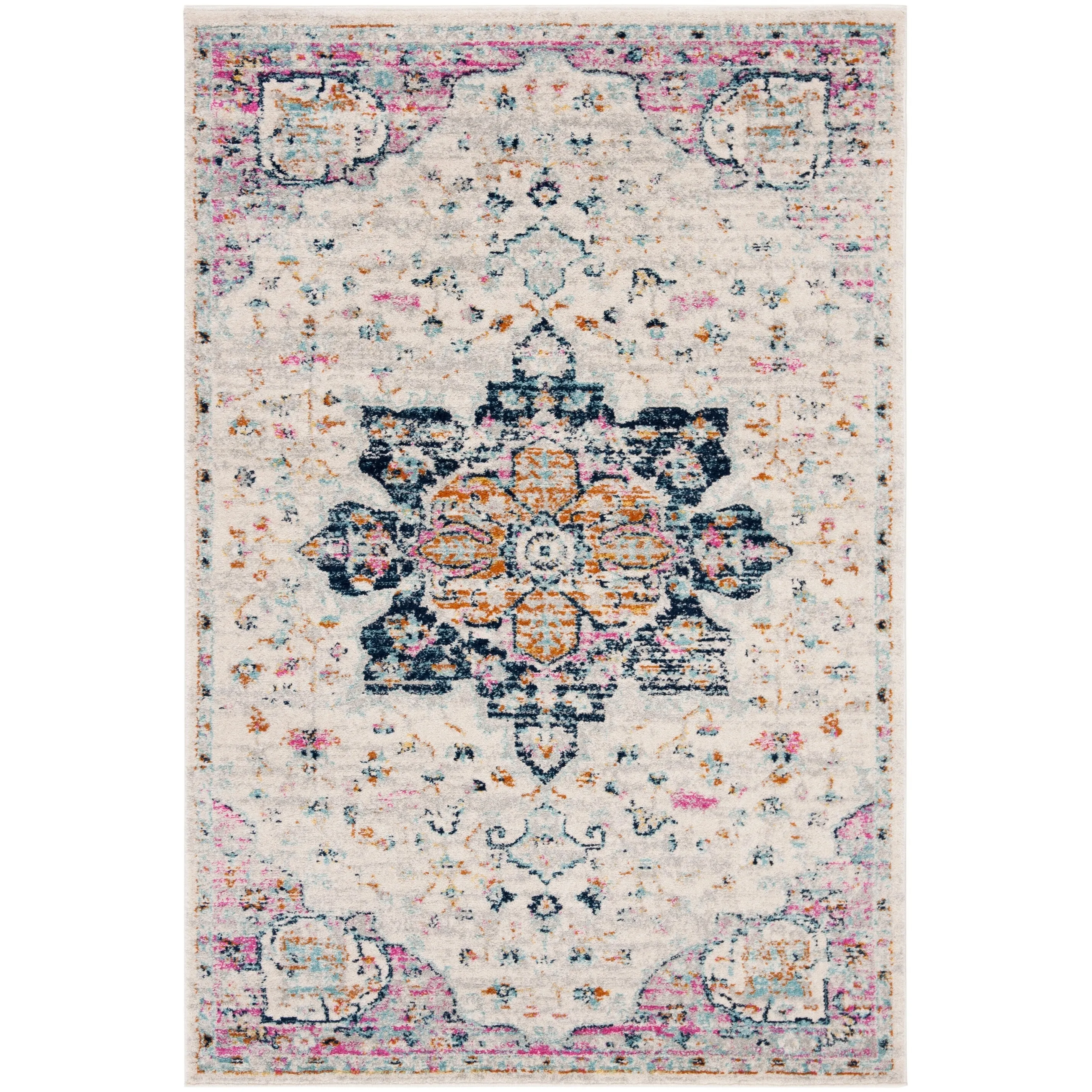 SAFAVIEH Madison Peggie Vintage Boho Medallion Rug
