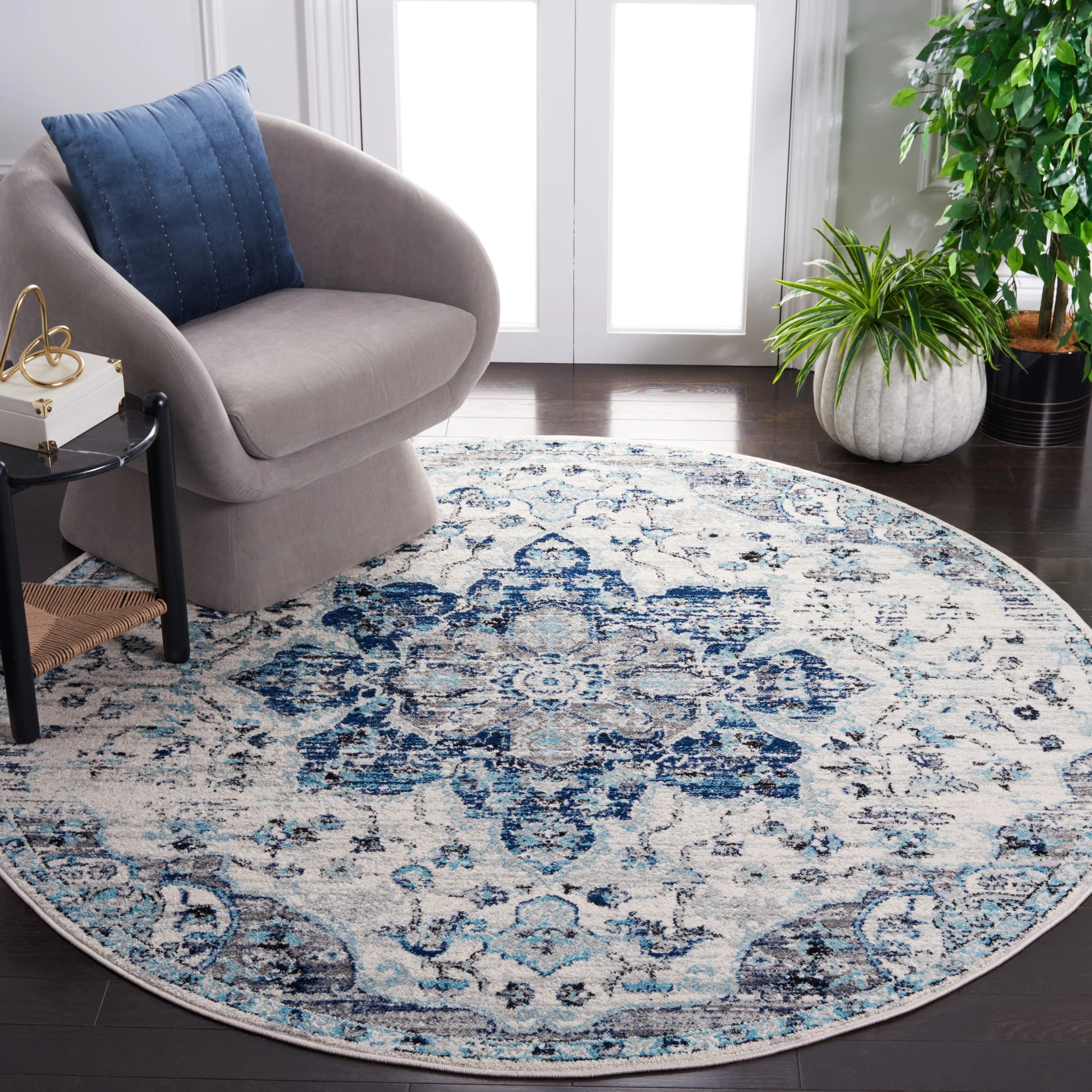 SAFAVIEH Madison Peggie Vintage Boho Medallion Rug