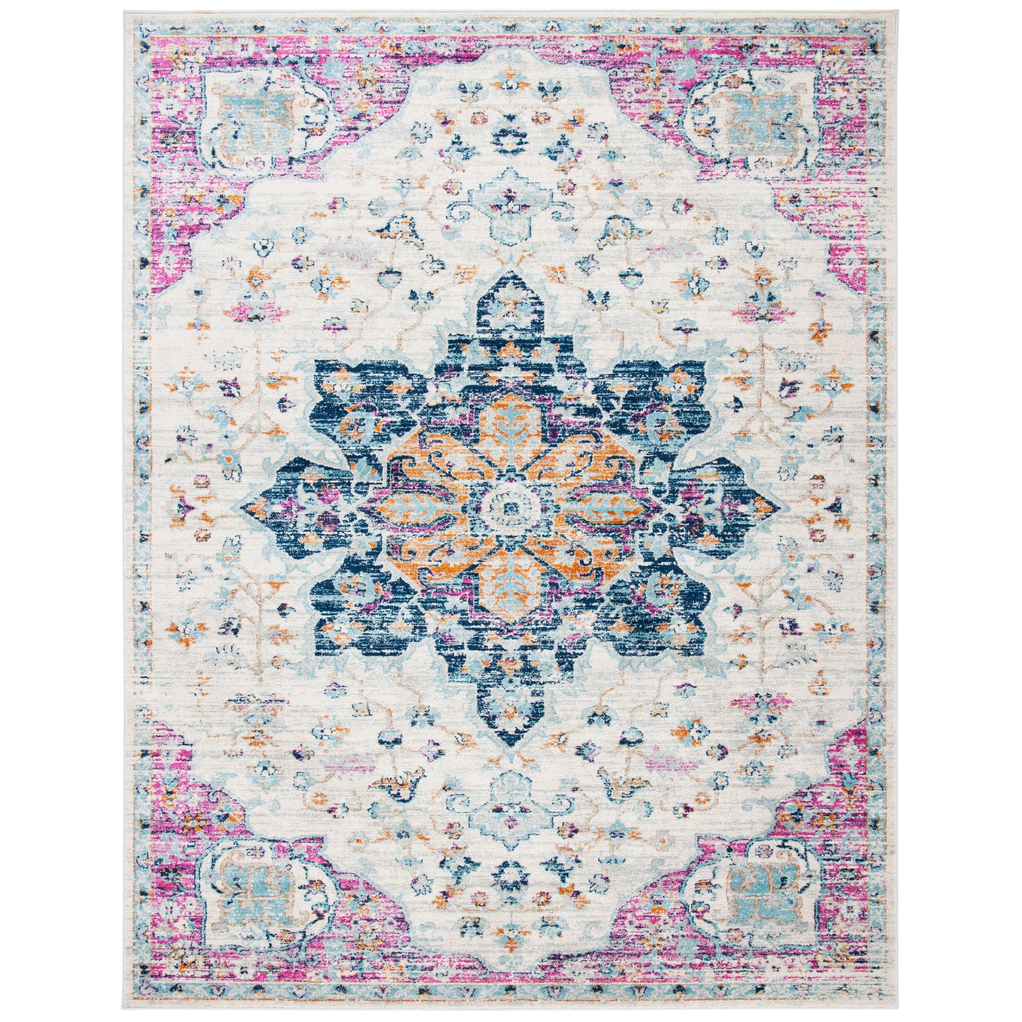 SAFAVIEH Madison Peggie Vintage Boho Medallion Rug