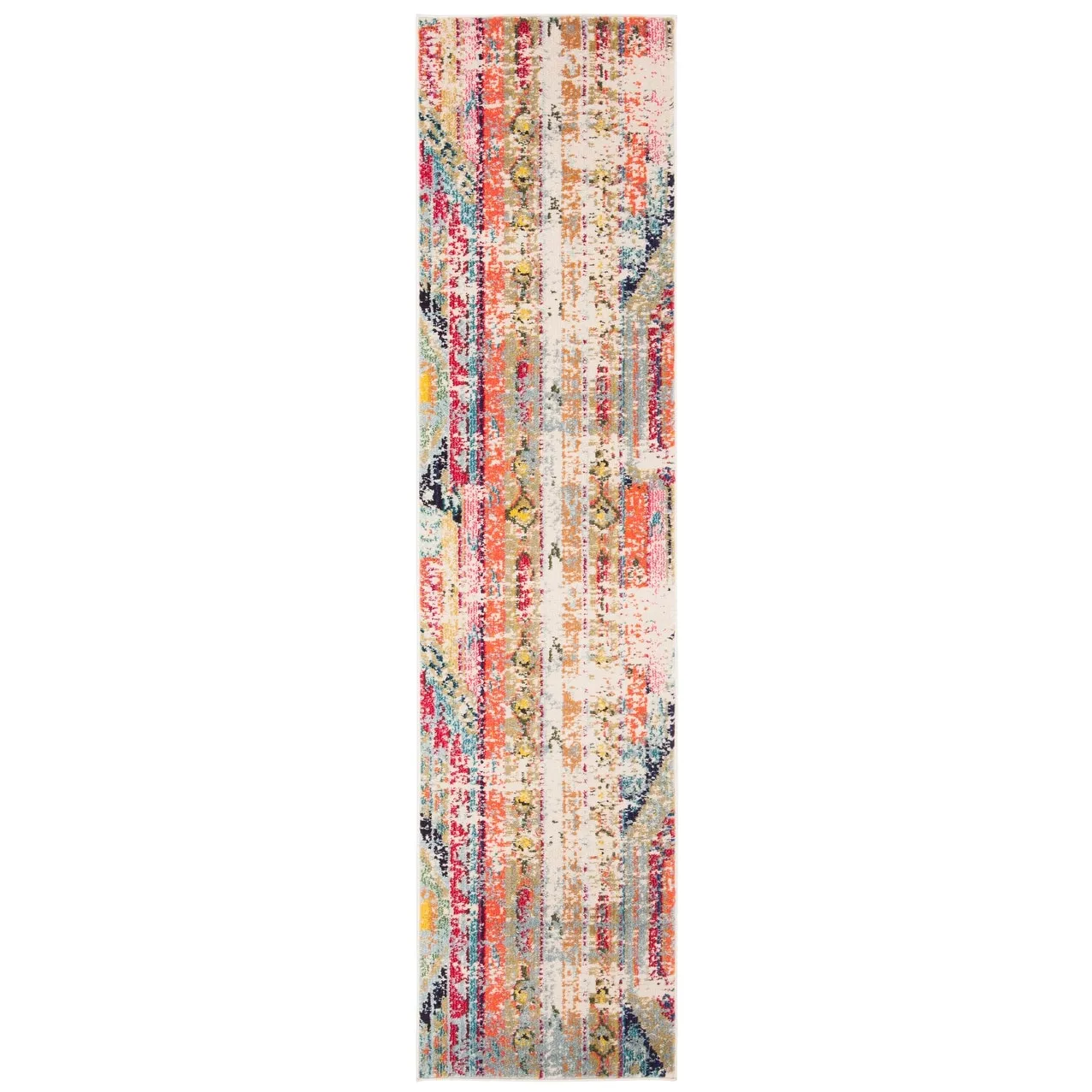 SAFAVIEH. Madison Sonya Abstract Boho Distressed Rug