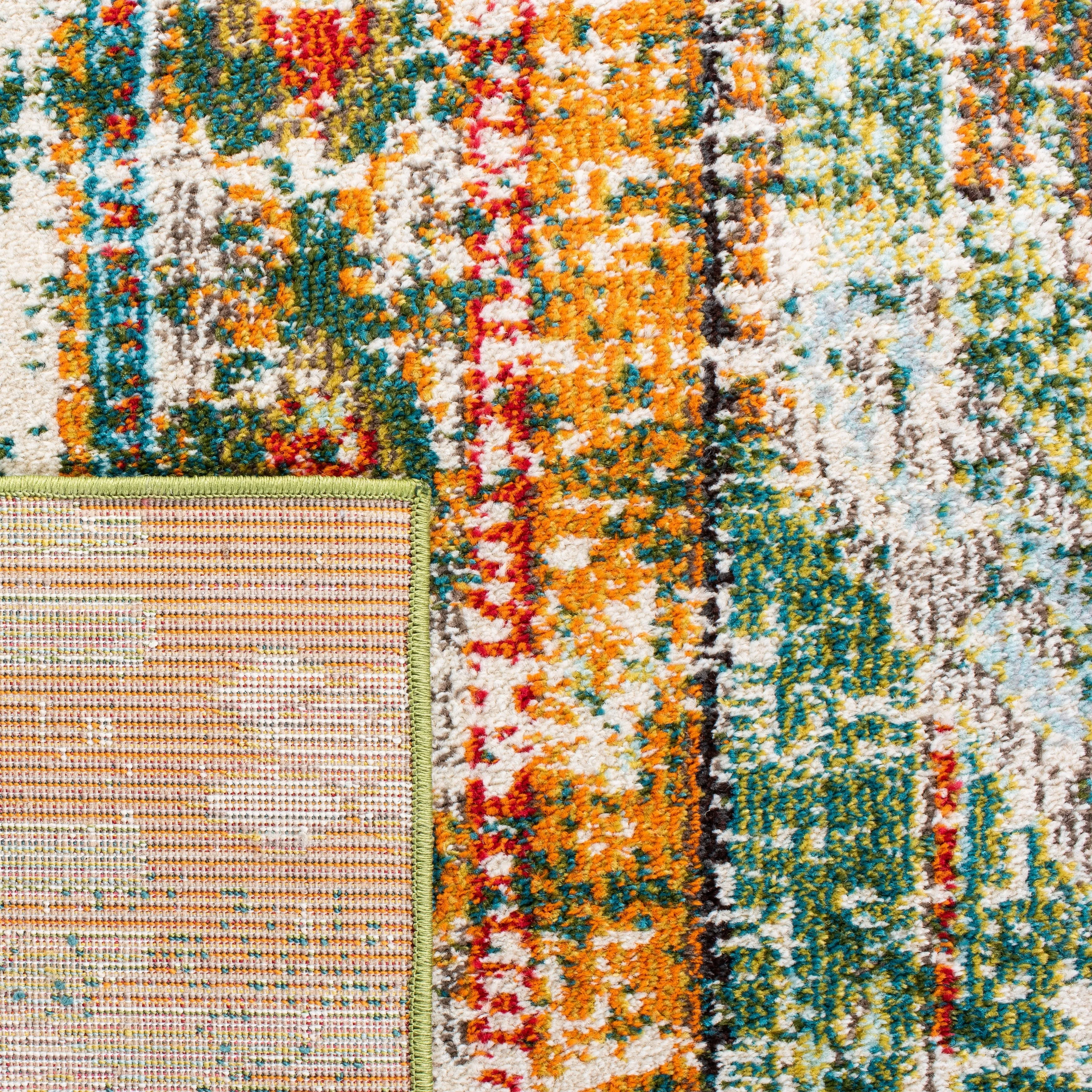 SAFAVIEH. Madison Sonya Abstract Boho Distressed Rug
