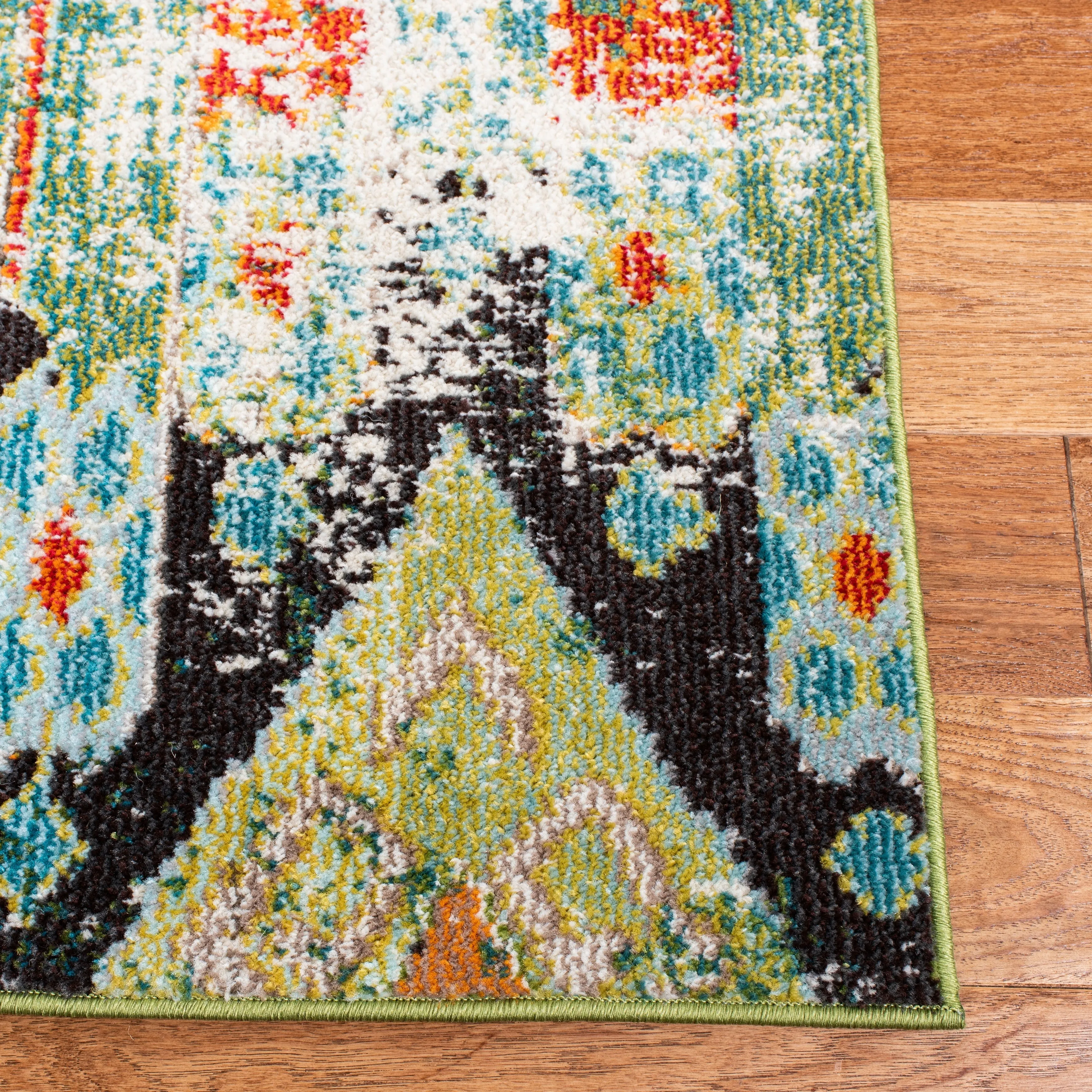 SAFAVIEH. Madison Sonya Abstract Boho Distressed Rug