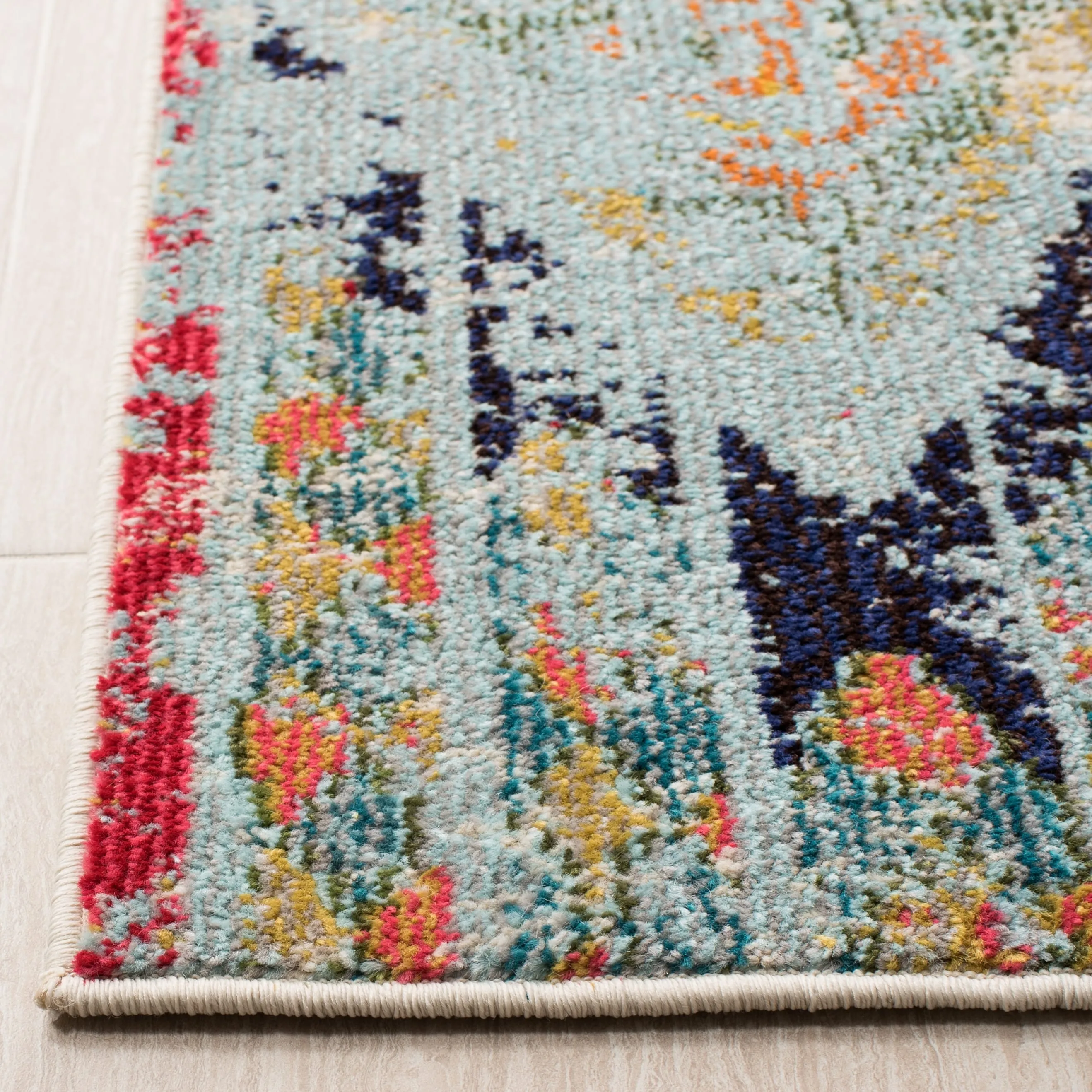 SAFAVIEH. Madison Sonya Abstract Boho Distressed Rug