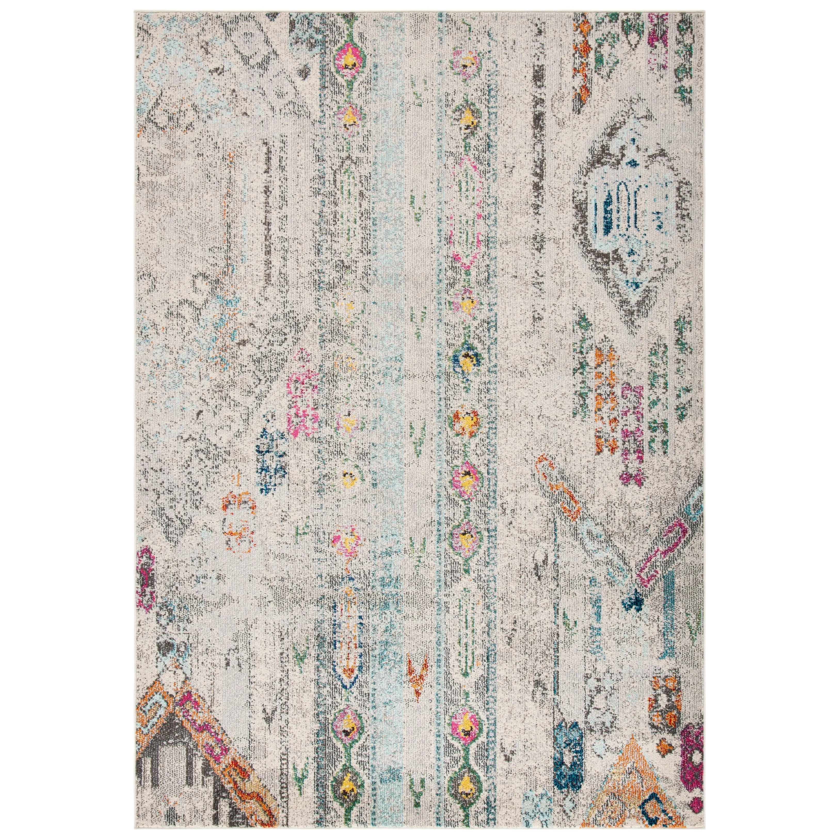SAFAVIEH. Madison Sonya Abstract Boho Distressed Rug