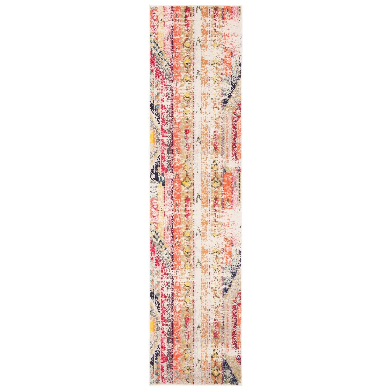 SAFAVIEH. Madison Sonya Abstract Boho Distressed Rug