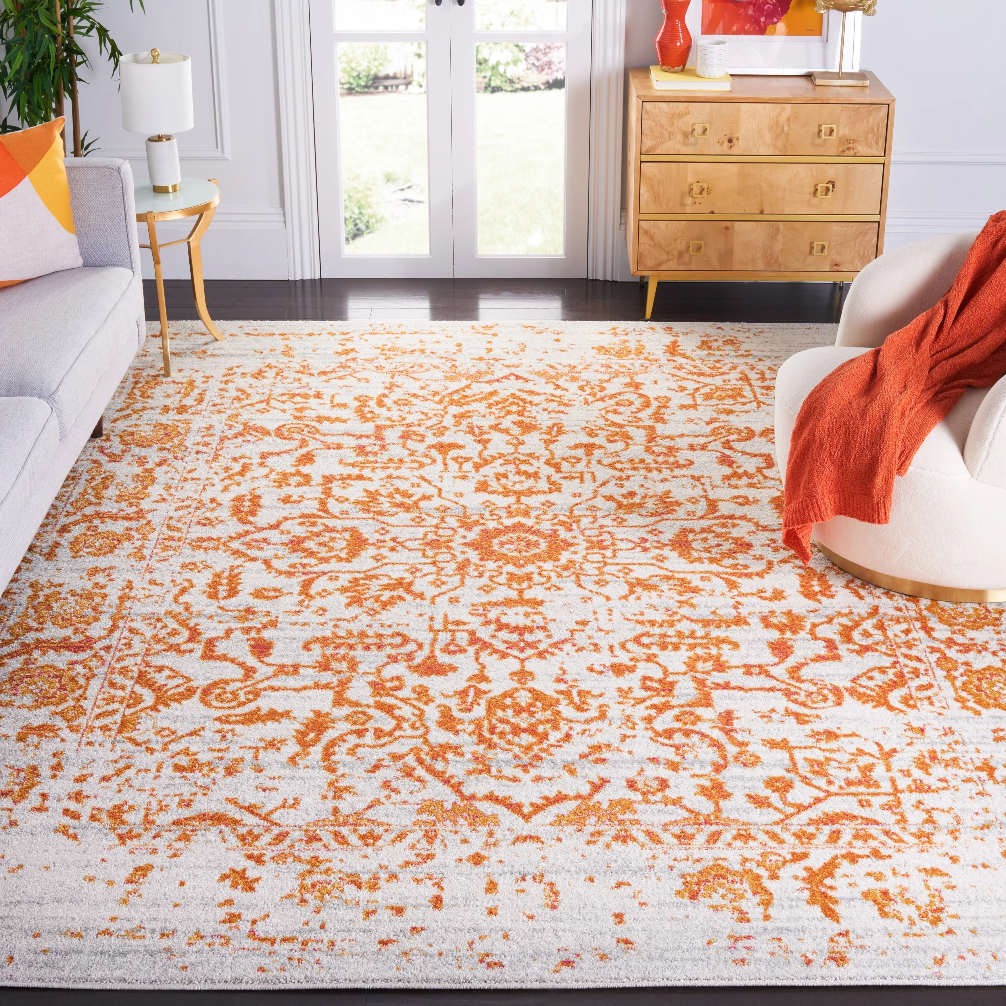SAFAVIEH Madison Vernelle Distressed Vintage Boho Oriental Rug